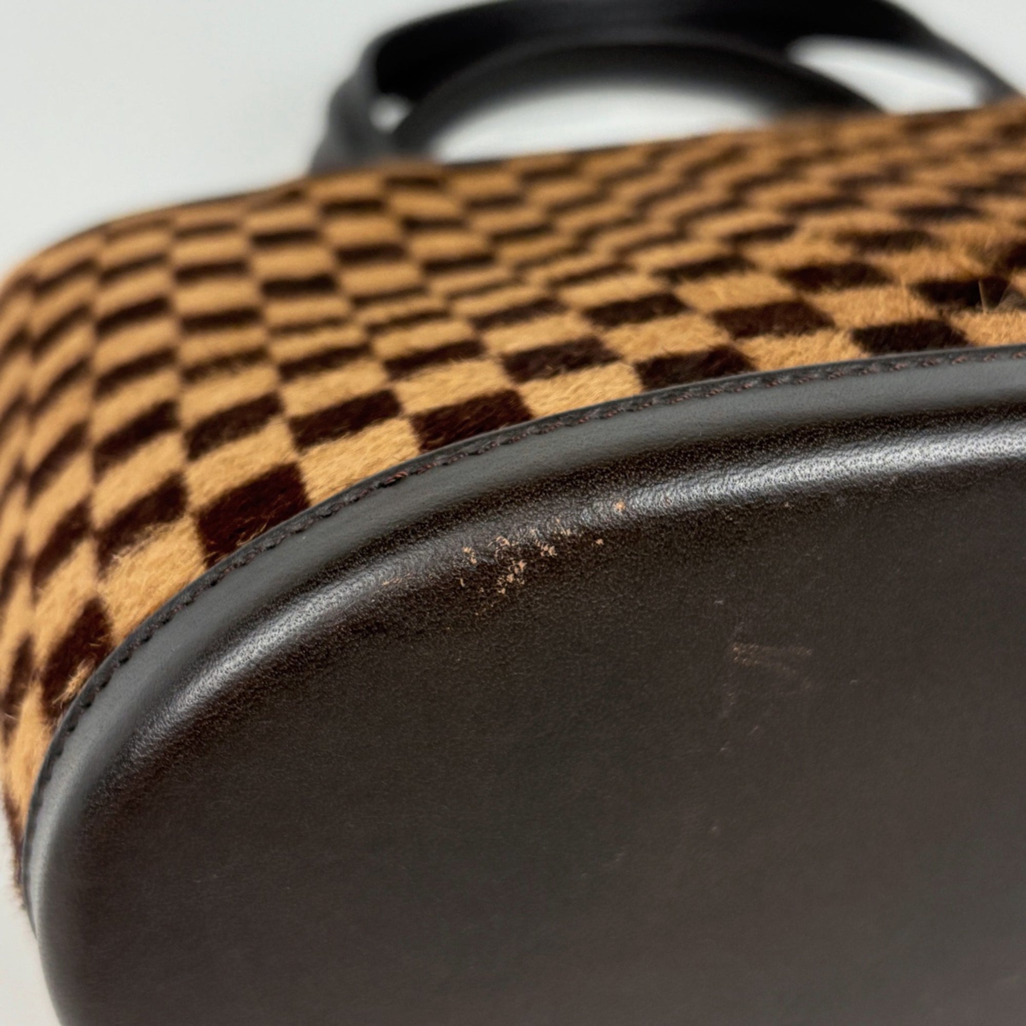 Louis Vuitton Damier Sauvage Brown Leather Handbag (Pre-Owned)