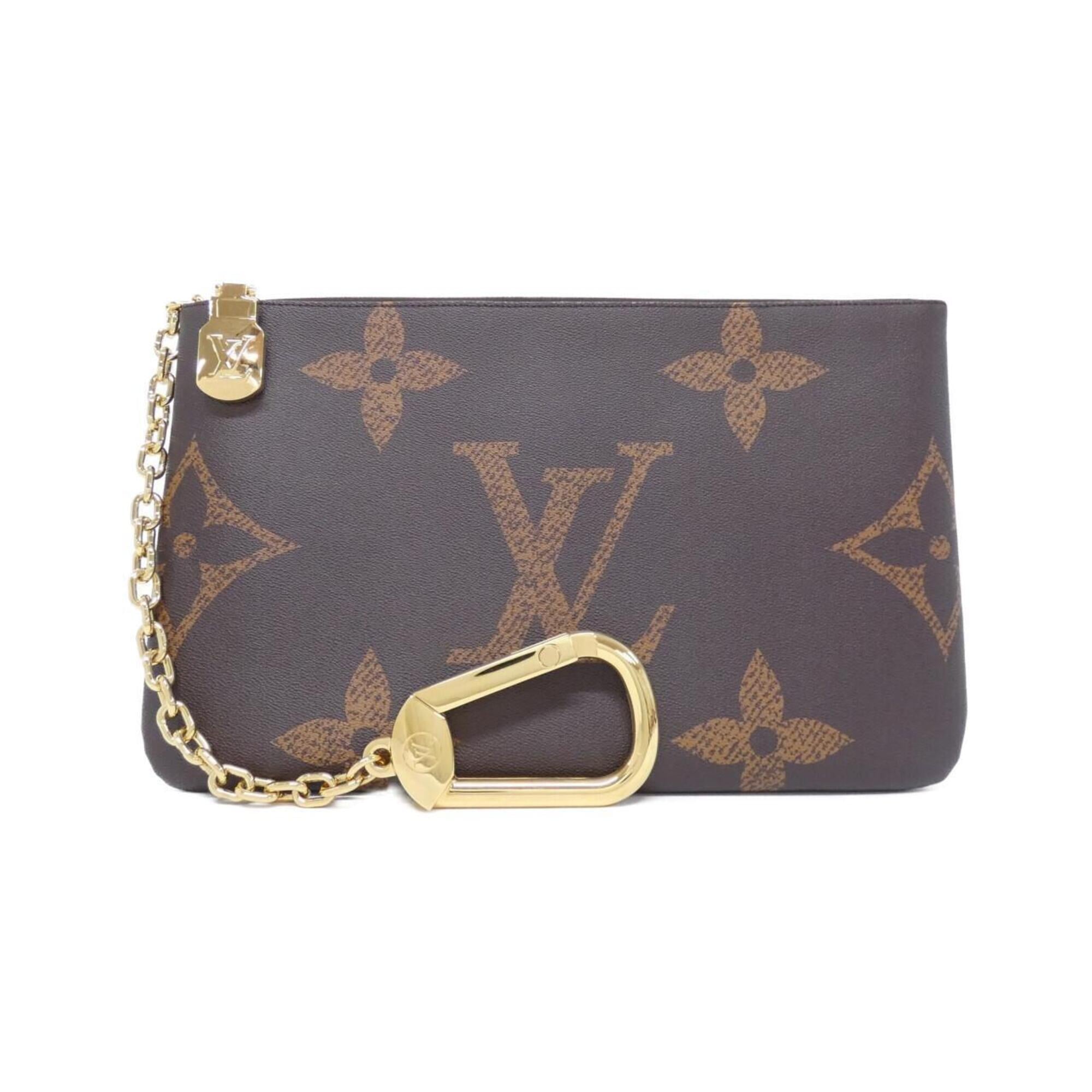 Louis Vuitton Marron Coated Canvas Handbag Pochette (Pre-Owned)