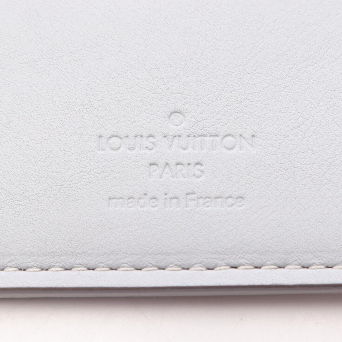 Louis Vuitton Gray Leather Long Wallet (Bi-Fold) (Pre-Owned)