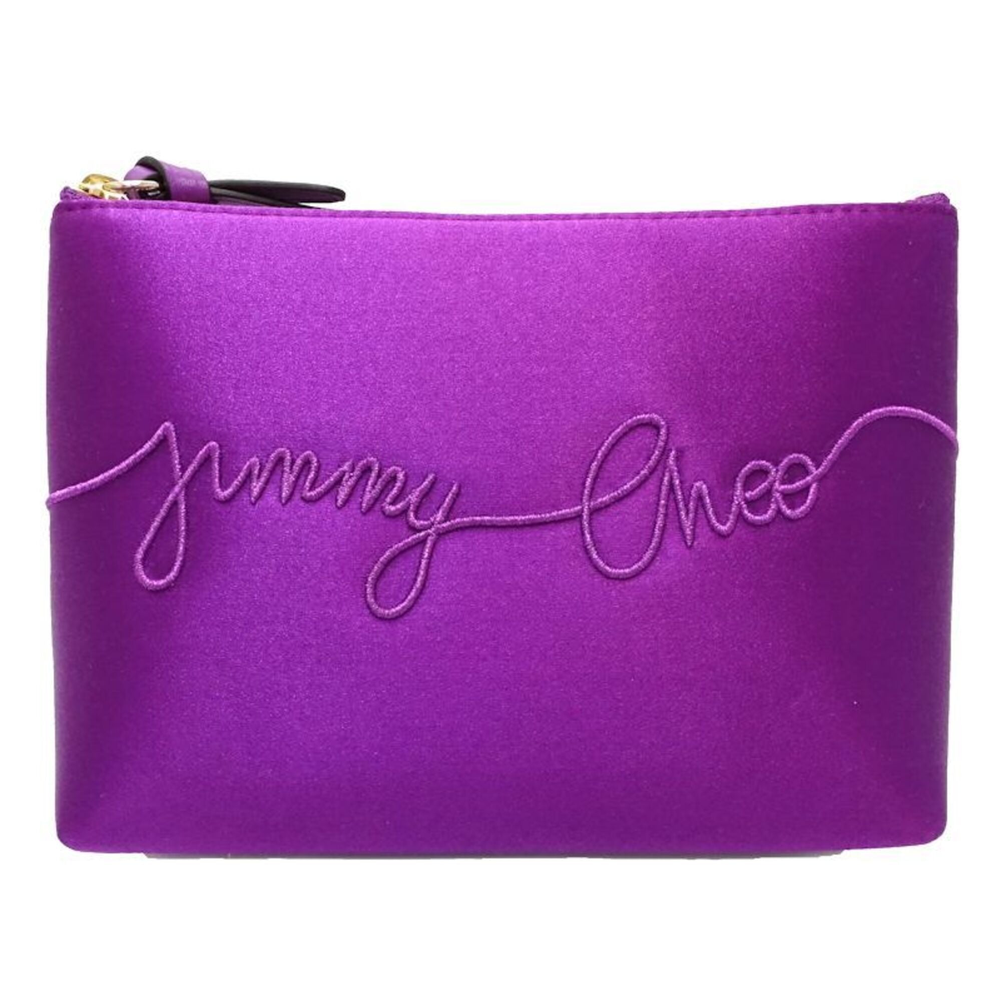 Jimmy Choo Purple Satin Pouch (Pre-Owned)