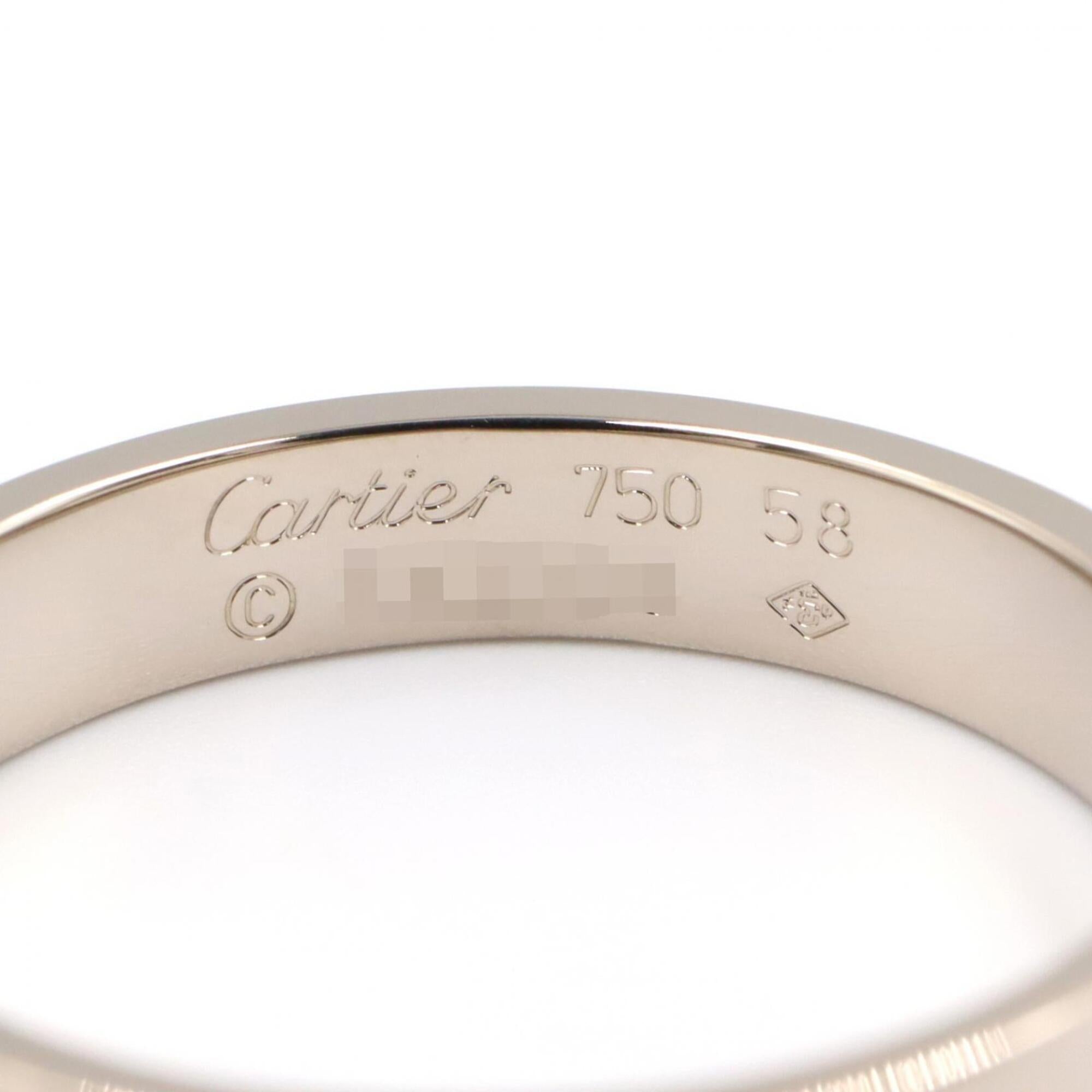 Cartier Silver White Gold (18K) Band Ring (Pre-Owned)