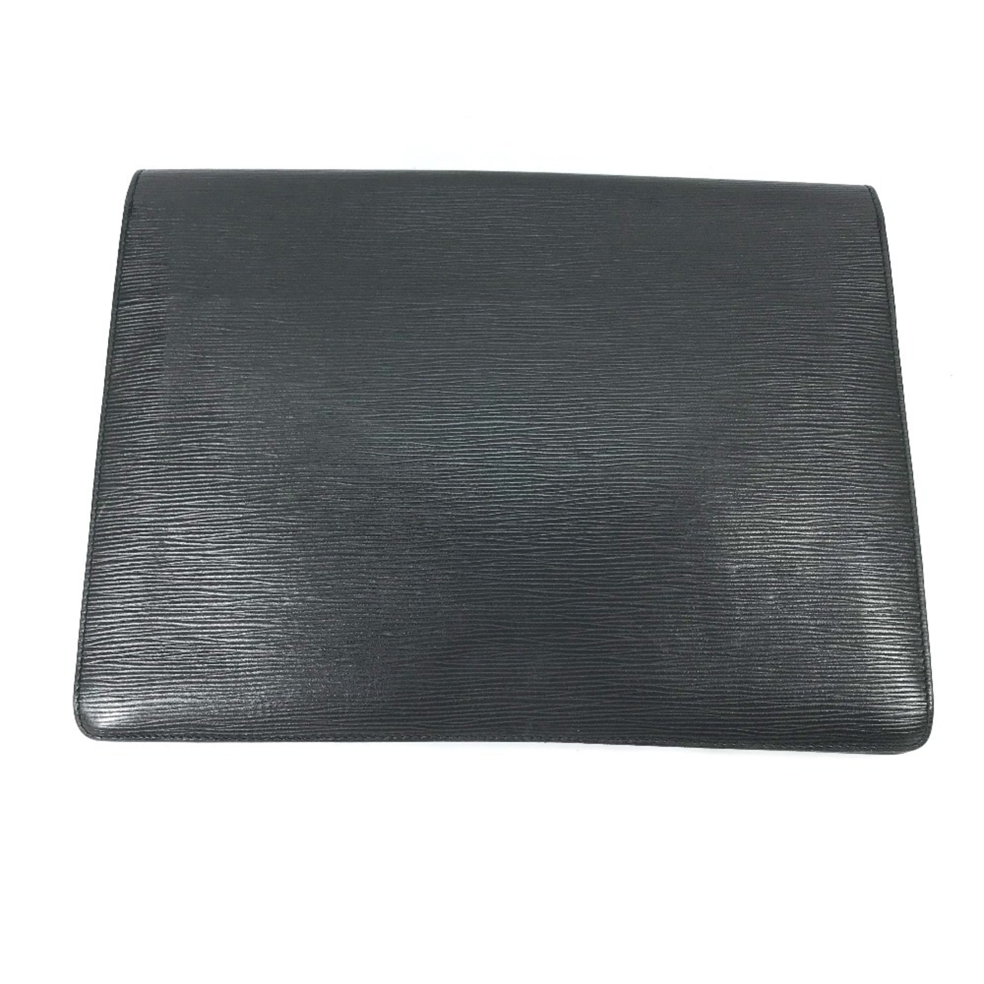 Louis Vuitton Epi Black Galle Noir Epi Leather Clutch Bag (Pre-Owned)