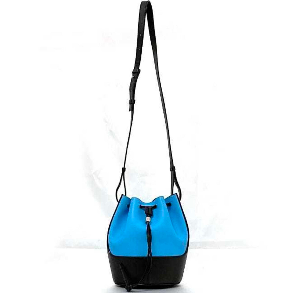 Loewe Black Light Blue Leather Shoulder Bag (Pre-Owned)