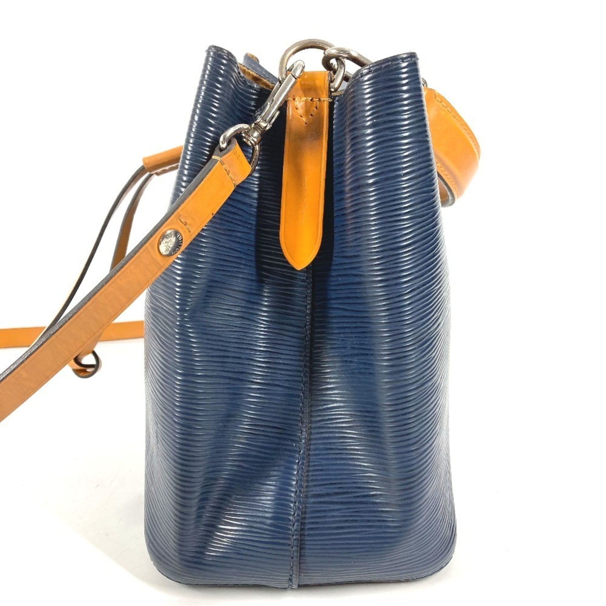 Louis Vuitton Bicolor Galle Indigo Navy Saffron Yellow Epi Leather Handbag Shoulder Bag (Pre-Owned)