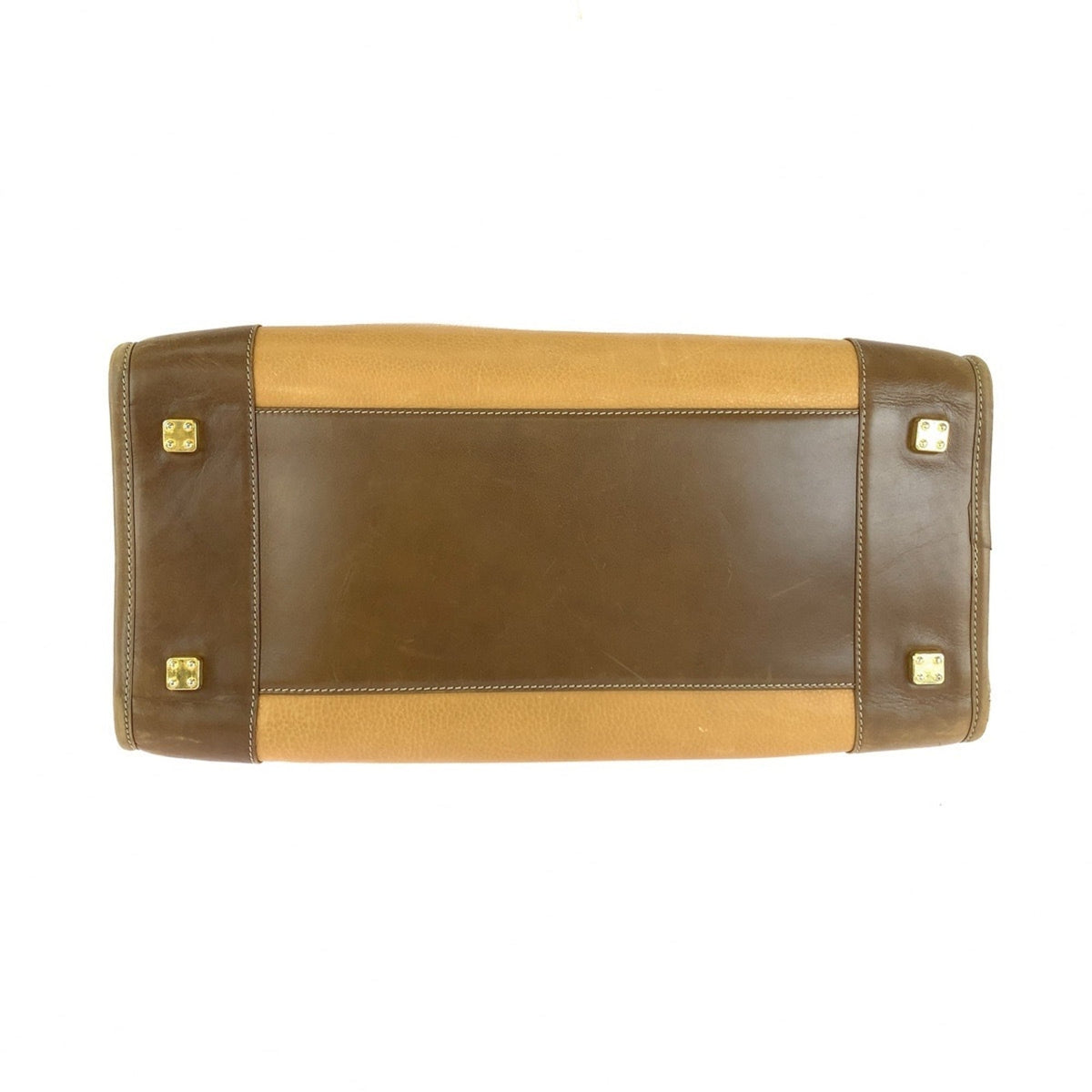Loewe Beige Leather Boston Bag Handbag (Pre-Owned)