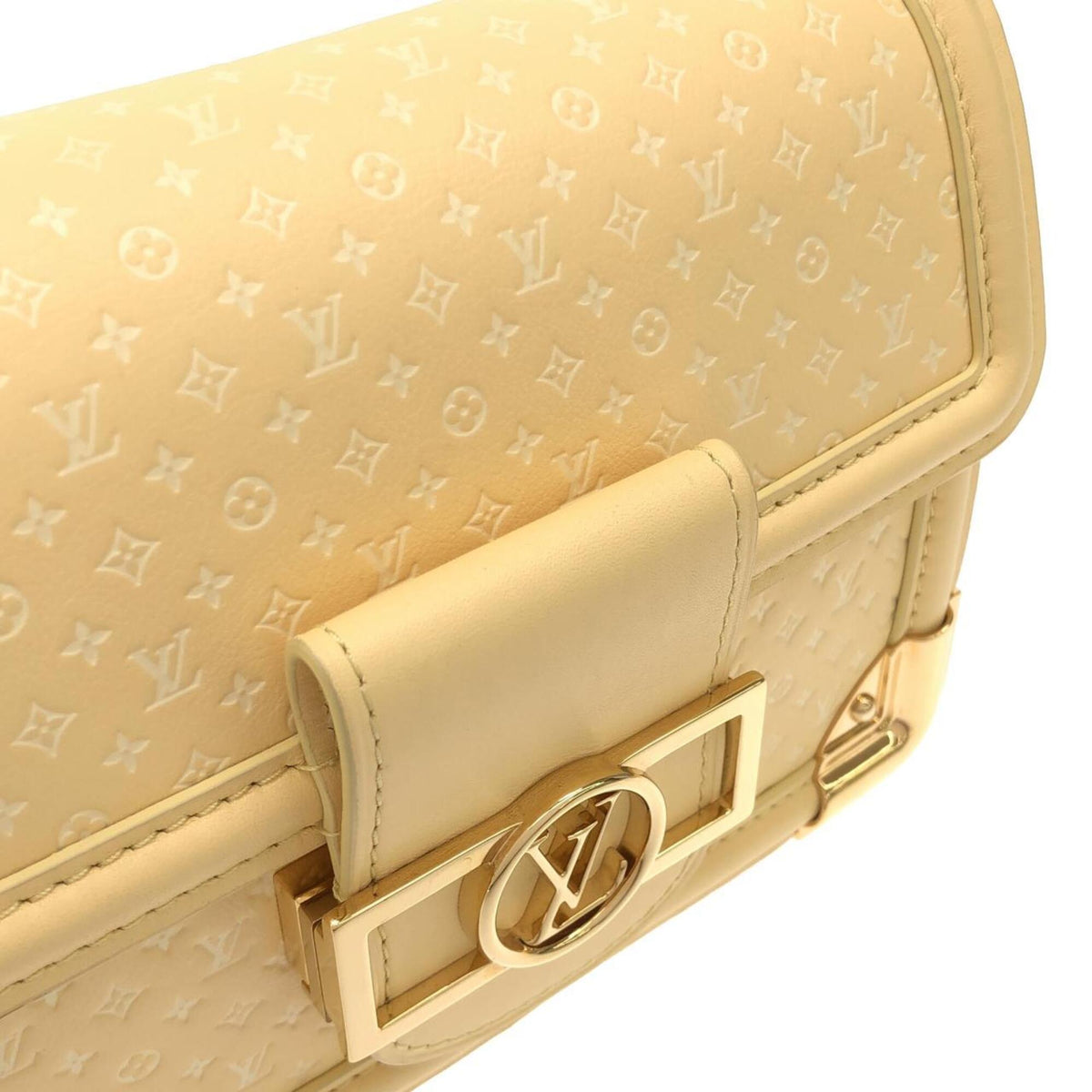 Louis Vuitton Jaune Yellow Leather Shoulder Bag (Pre-Owned)