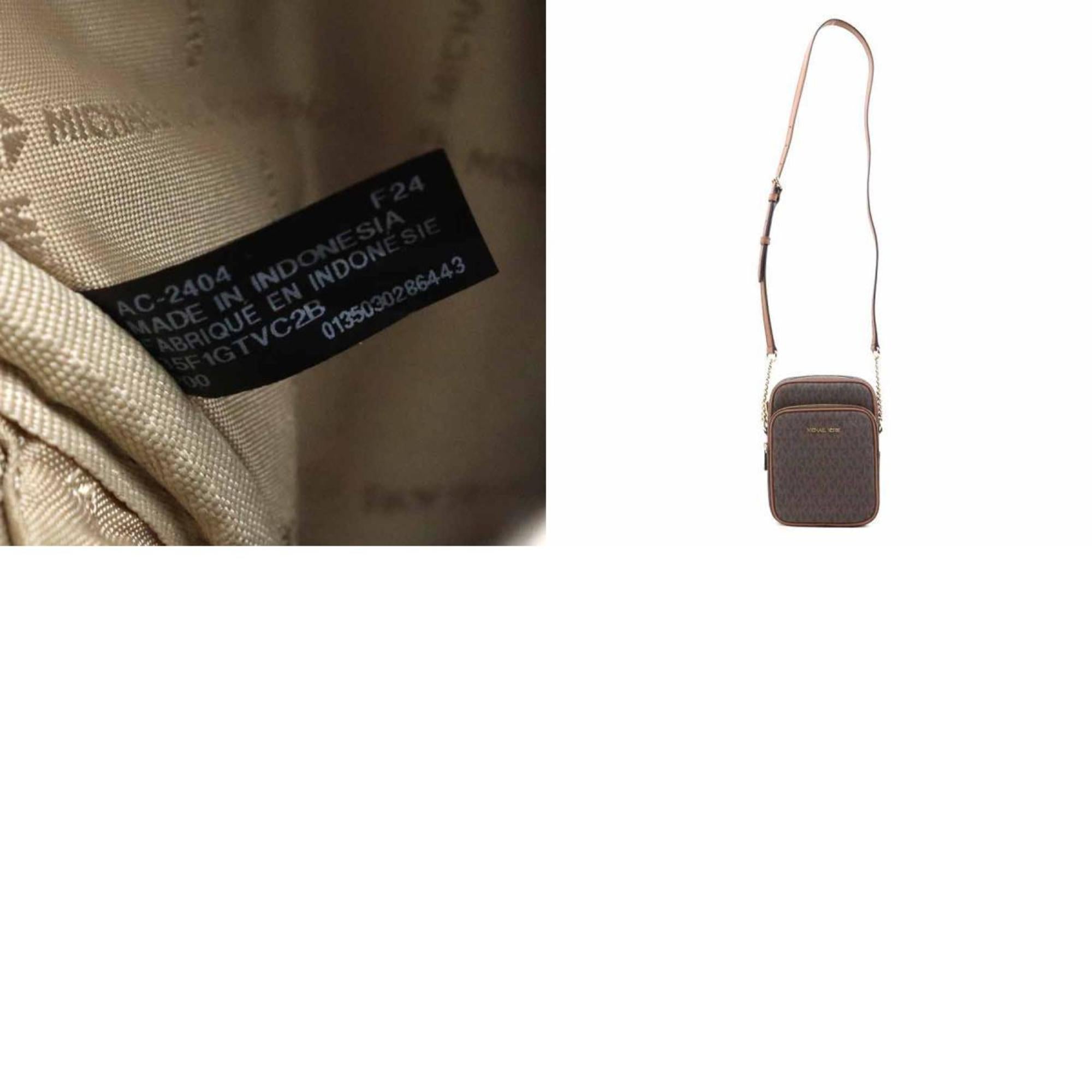 Michael Kors Brown Coated Canvas Shoulder Bag (Pre-Owned)