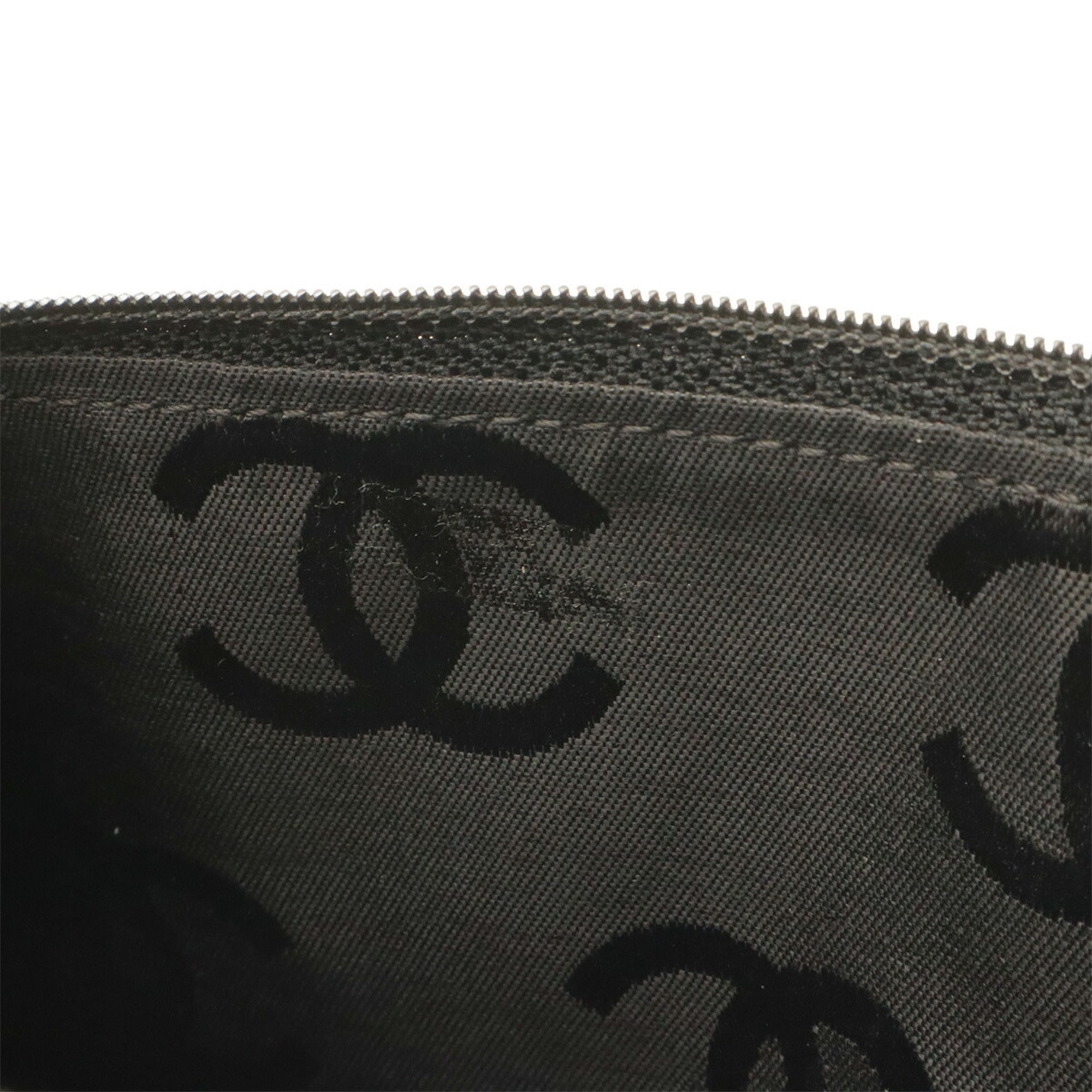 Chanel Black Leather Shoulder Bag Tote Bag (Pre-Owned)