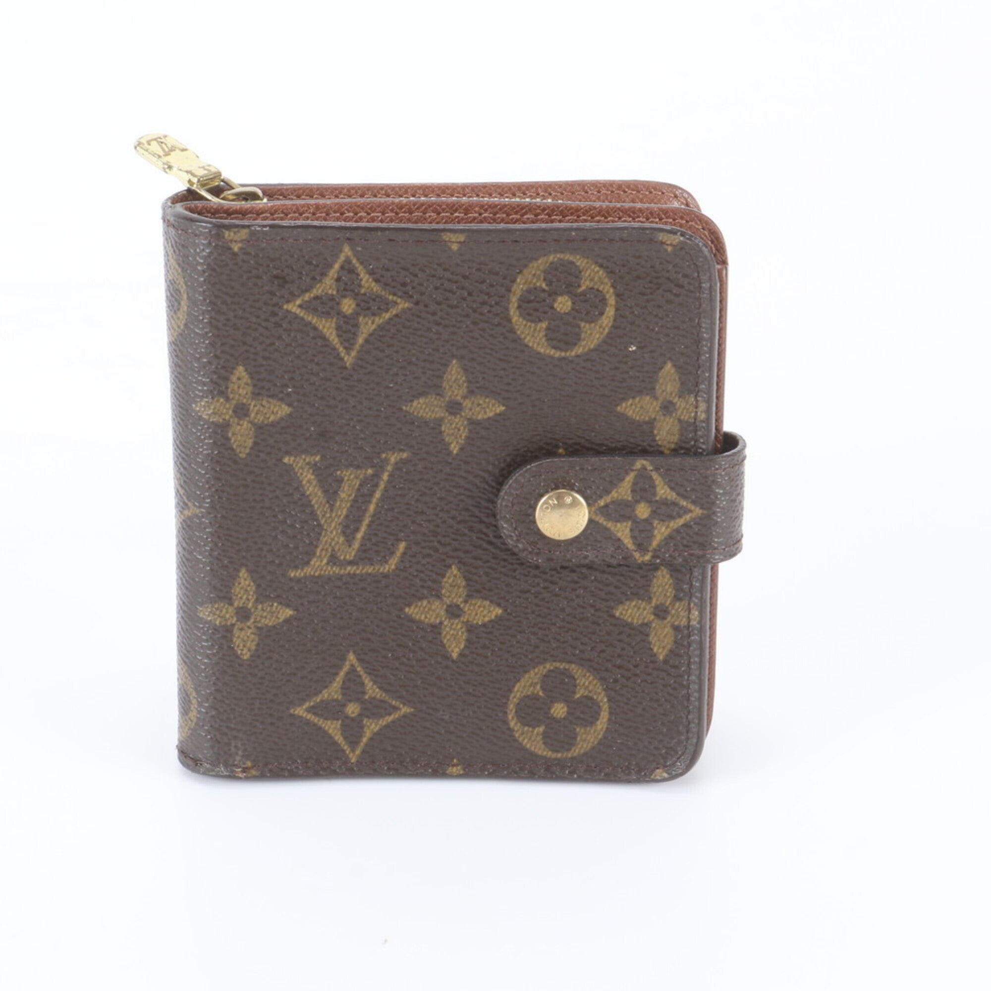 Louis Vuitton Brown Cuir Ombre Leather Coated Canvas Wallet (Bi-Fold) (Pre-Owned)
