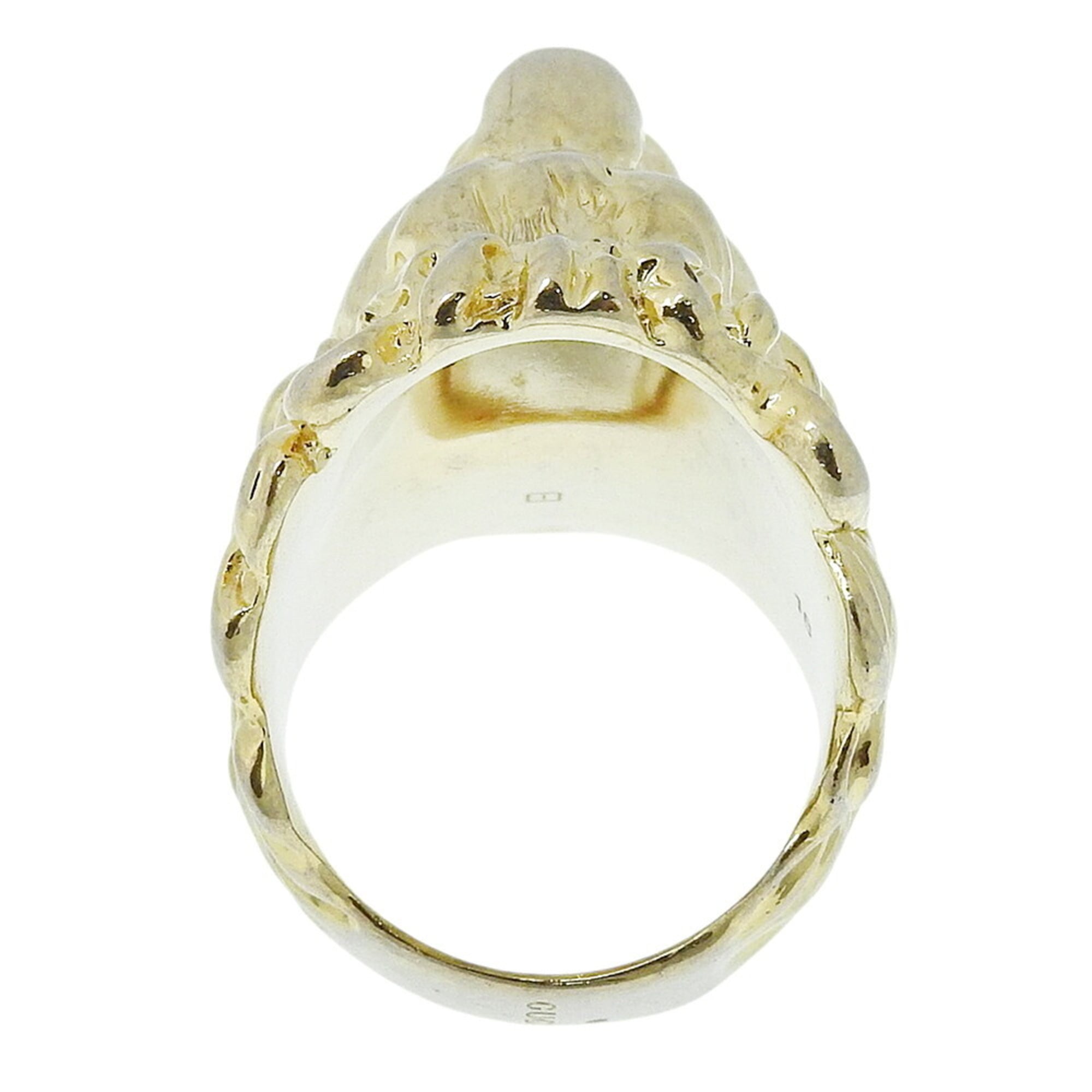 Gucci Gold Gold Plating Band Ring (Pre-Owned)