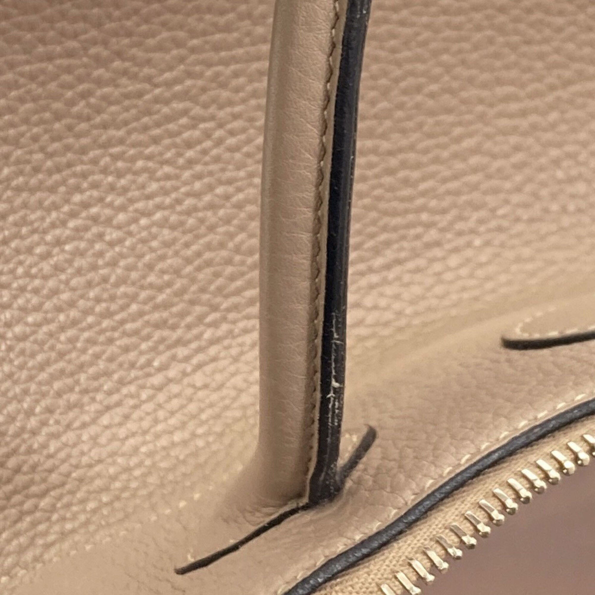 Hermes Taurillon Clemence Leather Handbag (Pre-Owned)