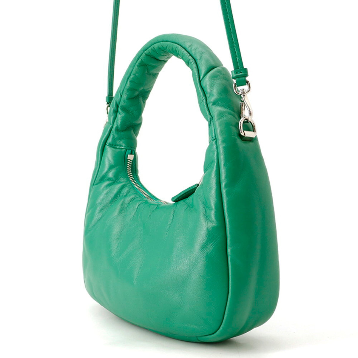 Prada Green Nappa Leather Leather Handbag (Pre-Owned)