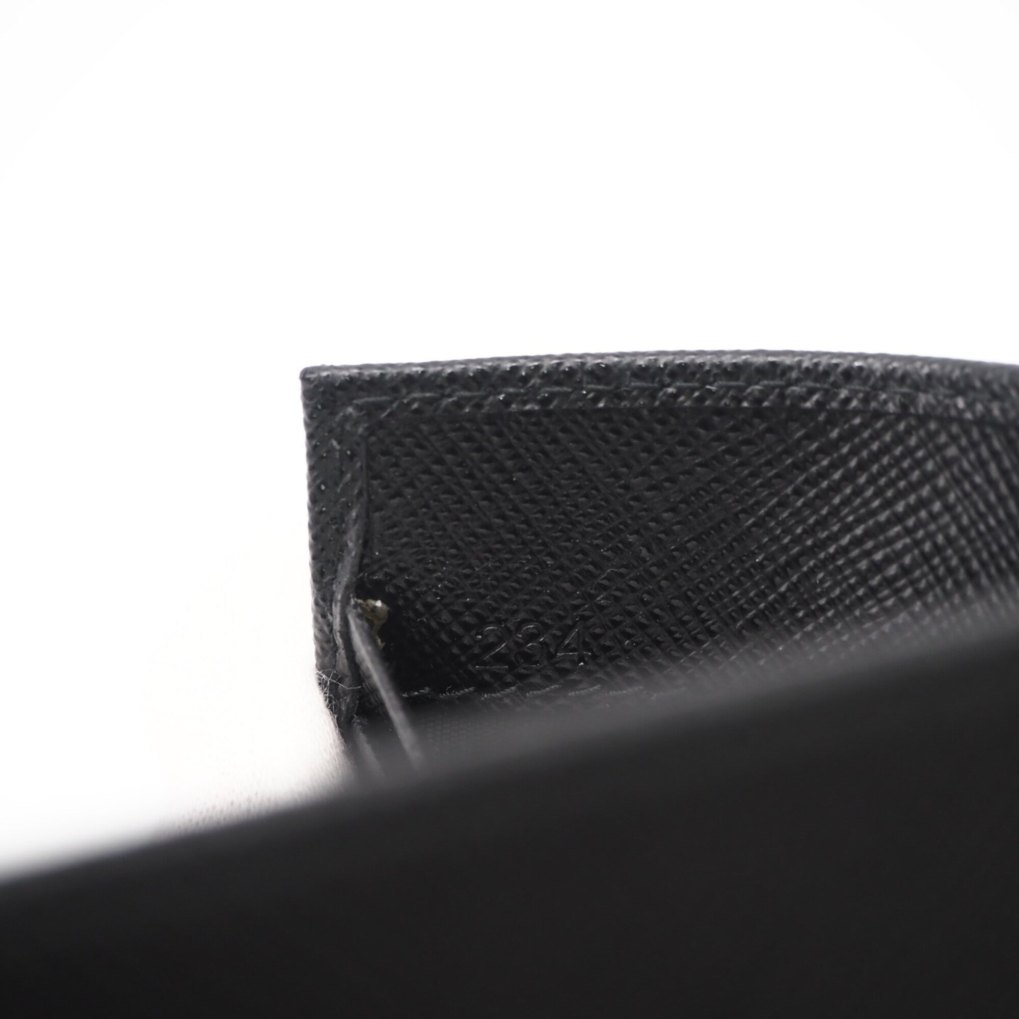 Prada Saffiano Black Saffiano Money Clip (Pre-Owned)
