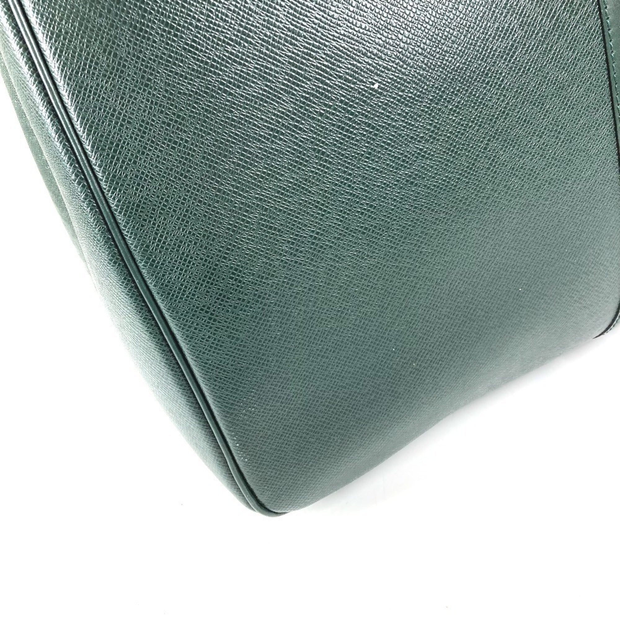 Louis Vuitton Taiga Episea Green Taiga Leather Boston Bag (Pre-Owned)