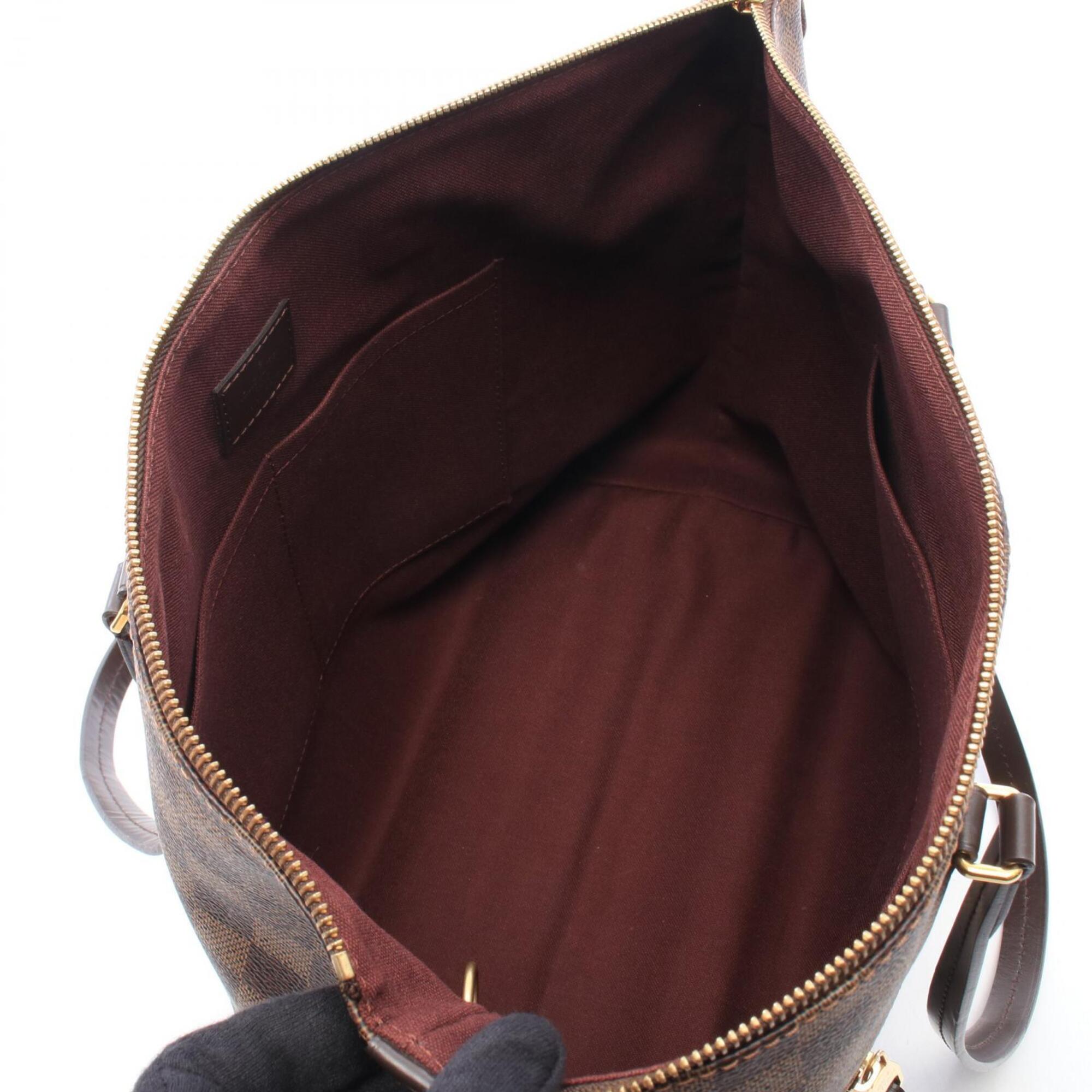 Louis Vuitton Damier Brown Ebene Coated Canvas Handbag Tote Bag (Pre-Owned)