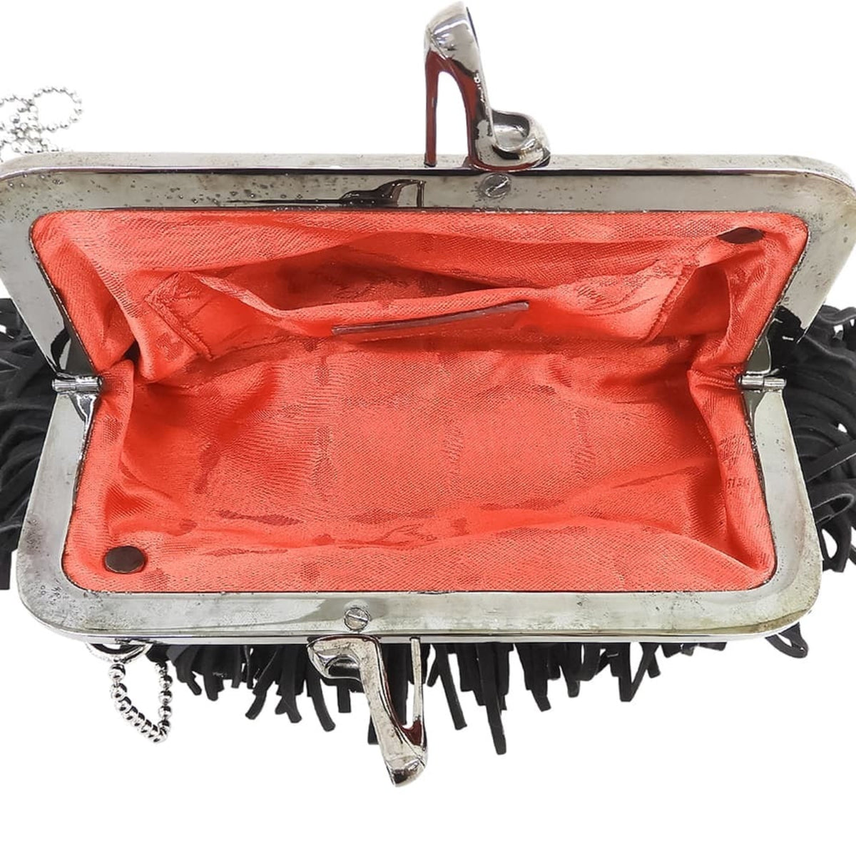 Christian Louboutin Black Suede Shoulder Bag (Pre-Owned)