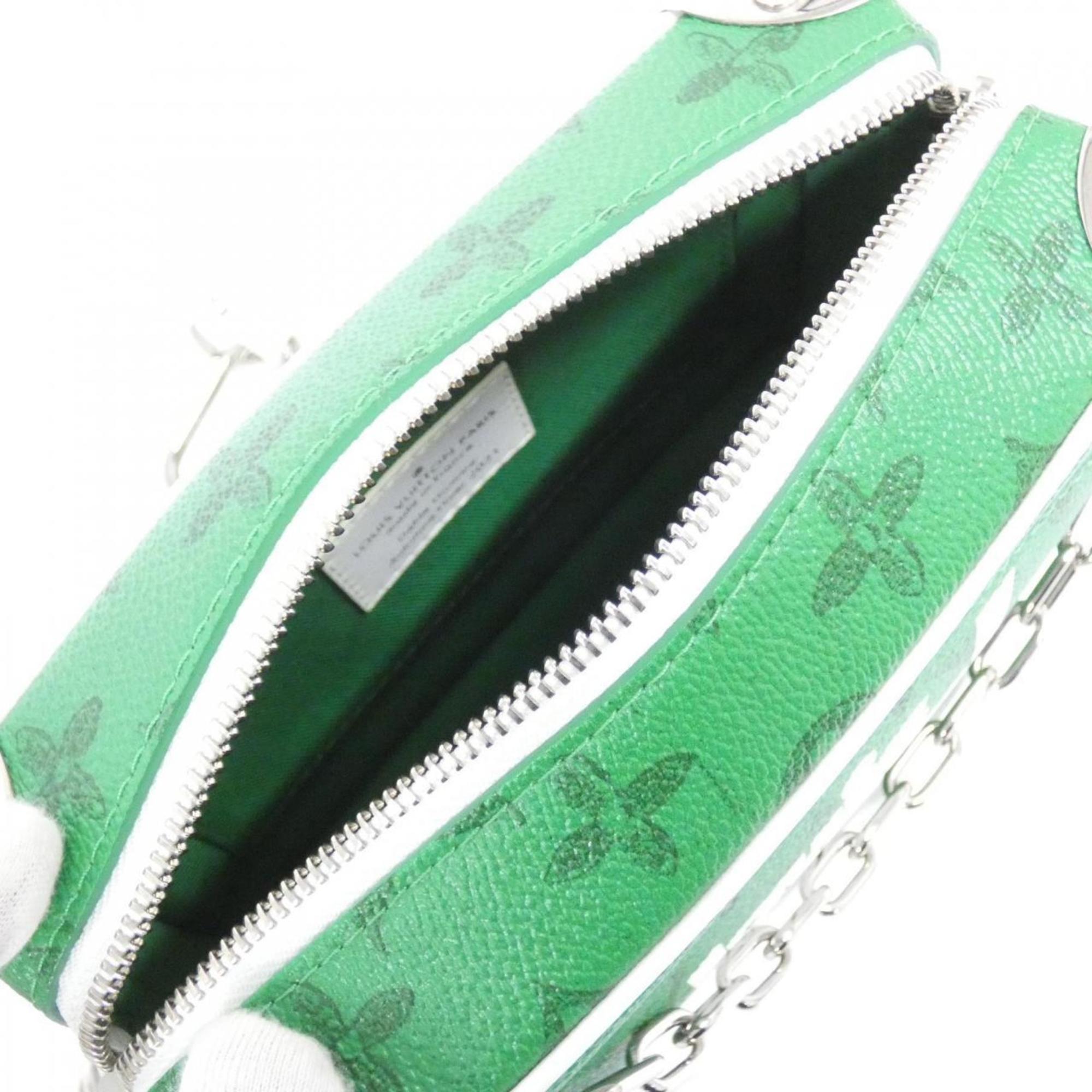 Louis Vuitton Green Vert Coated Canvas Shoulder Bag (Pre-Owned)