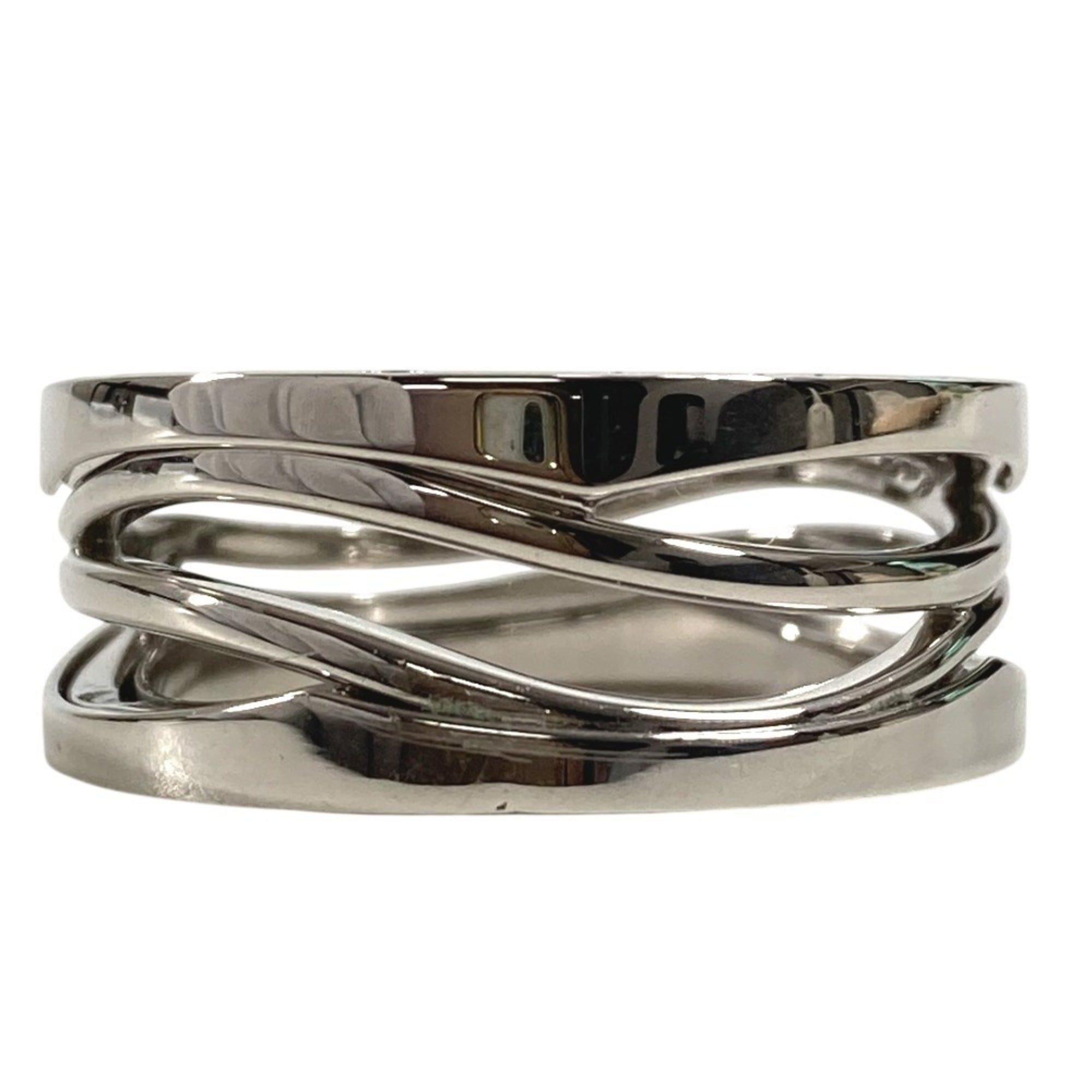 Bvlgari Silver White Gold (18K) Band Ring (Pre-Owned)