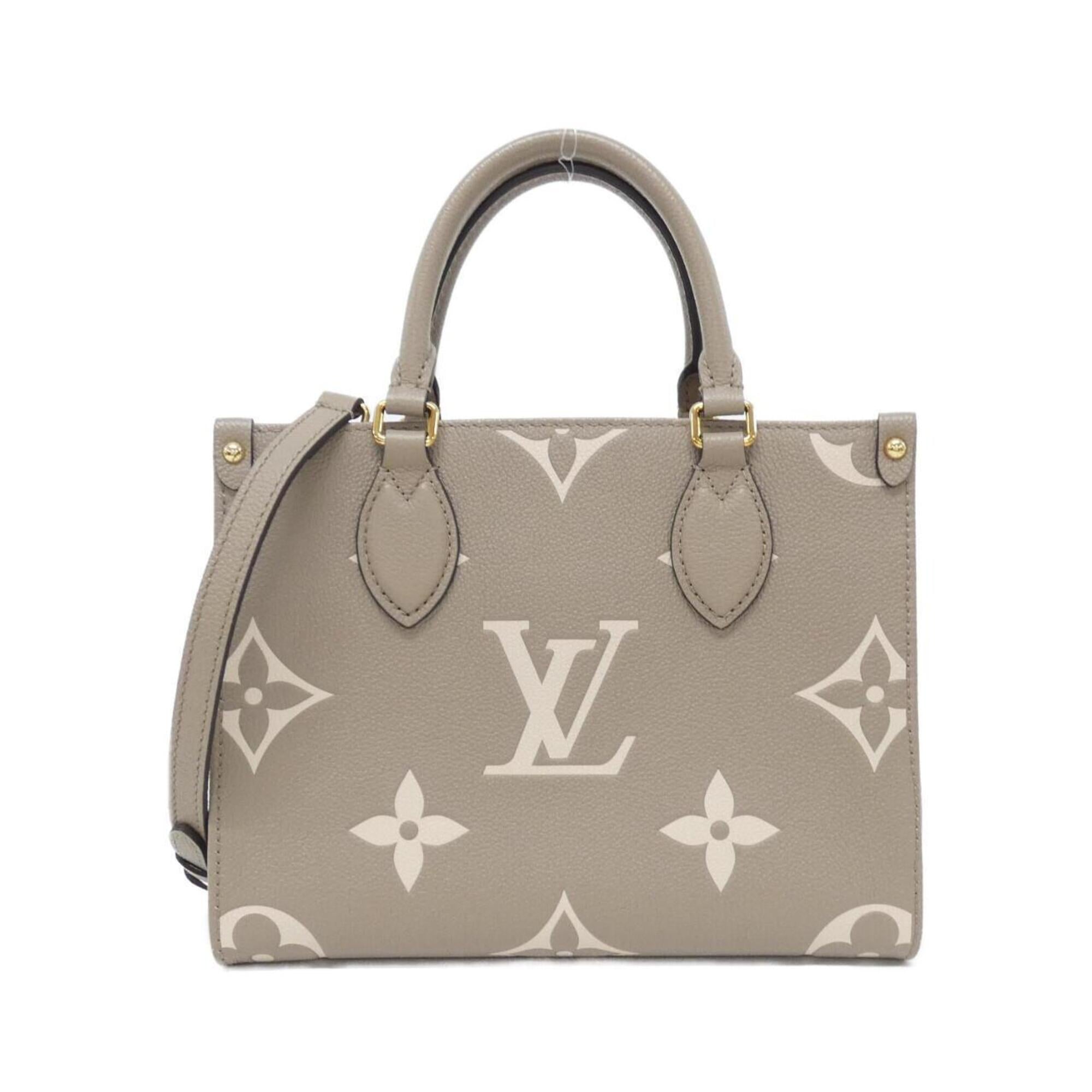 Louis Vuitton Cream Tourterelle Leather Handbag (Pre-Owned)