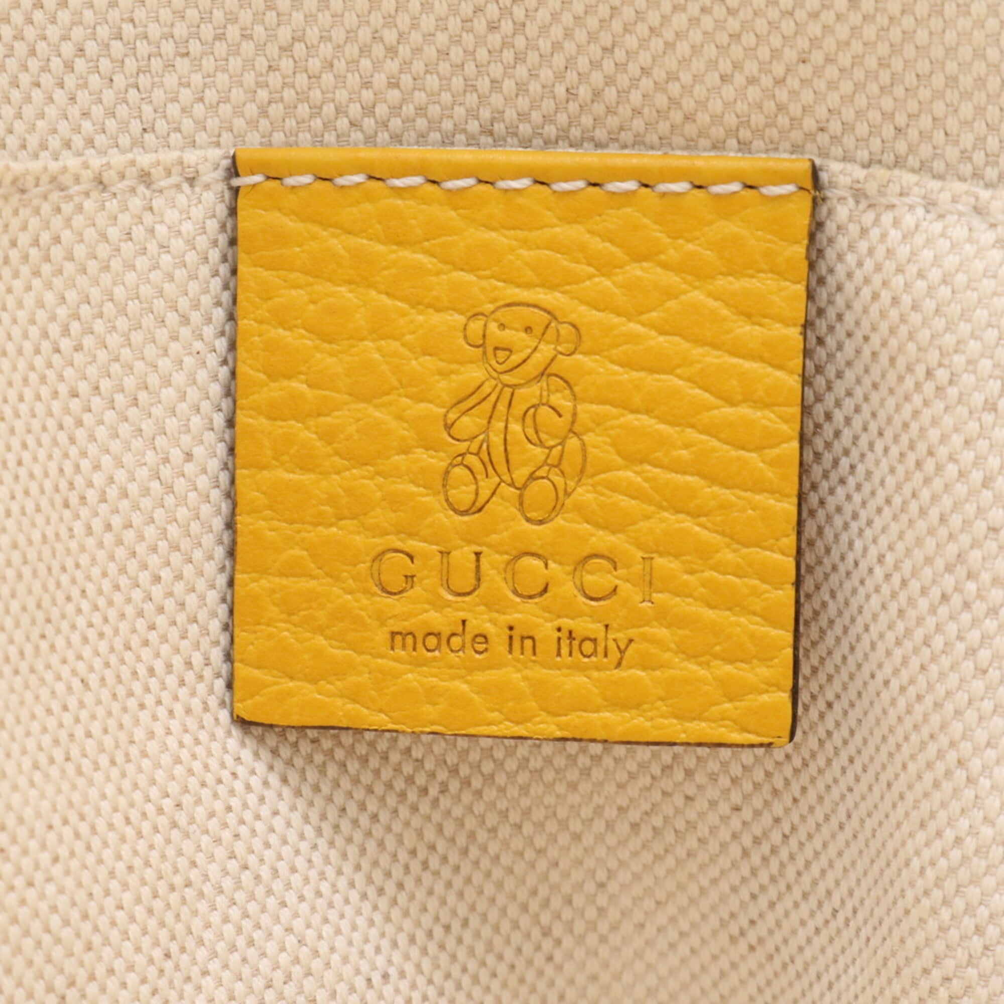 Gucci Gucci Swing Mustard Yellow Leather Handbag (Pre-Owned)