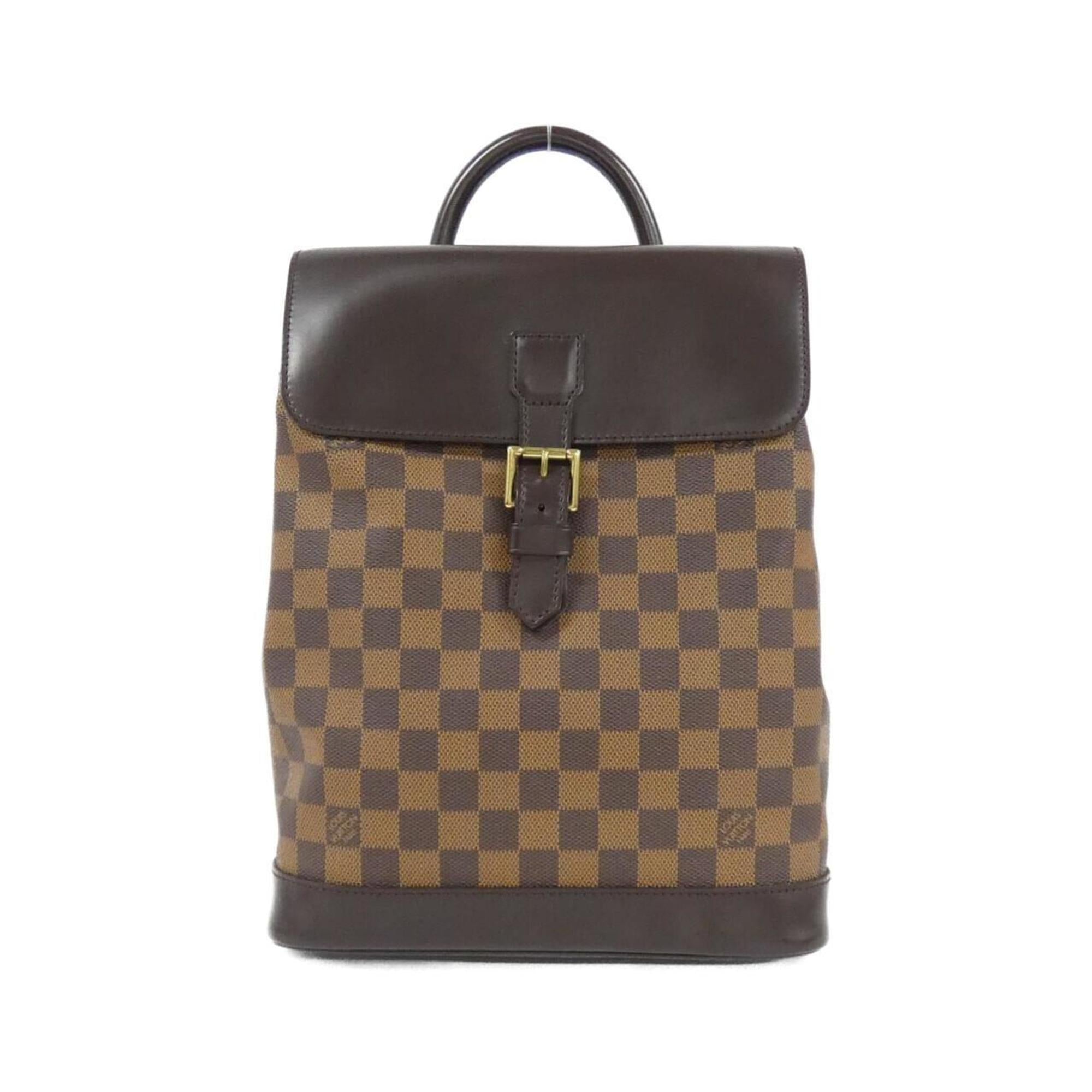 Louis Vuitton Brown Coated Canvas Backpack (Pre-Owned)