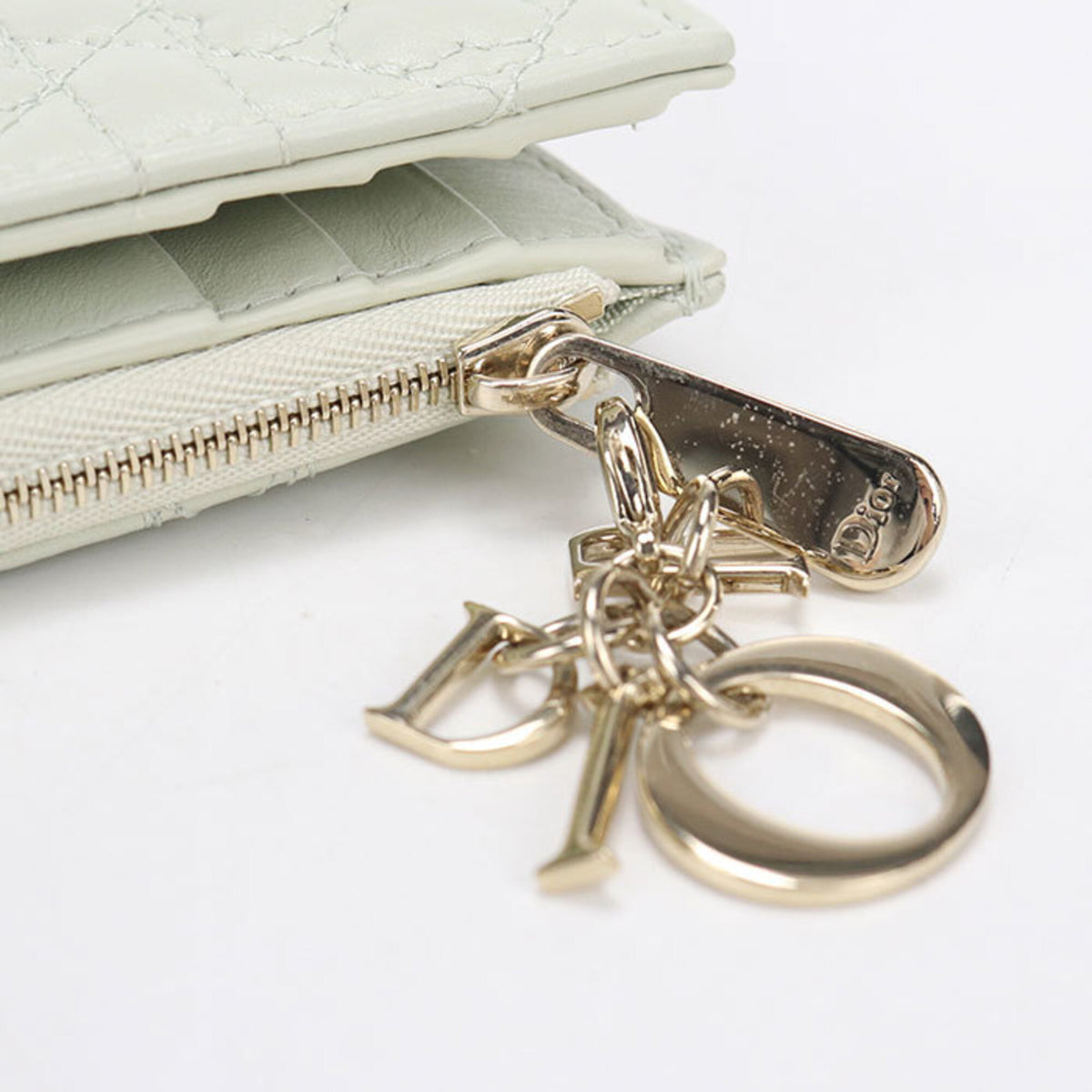Christian Dior Green Leather Wallet (Bi-Fold) (Pre-Owned)