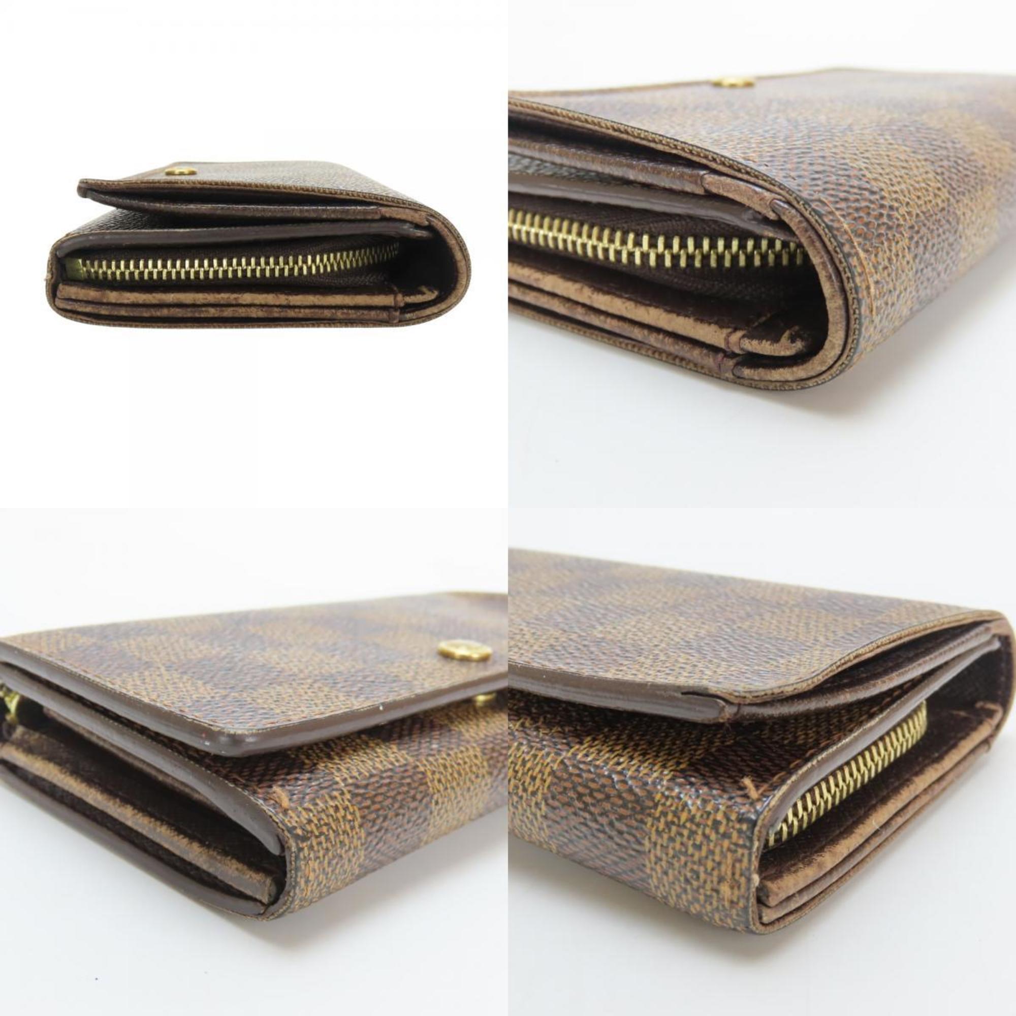 Louis Vuitton Damier Brown Ebene Wallet (Bi-Fold) (Pre-Owned)