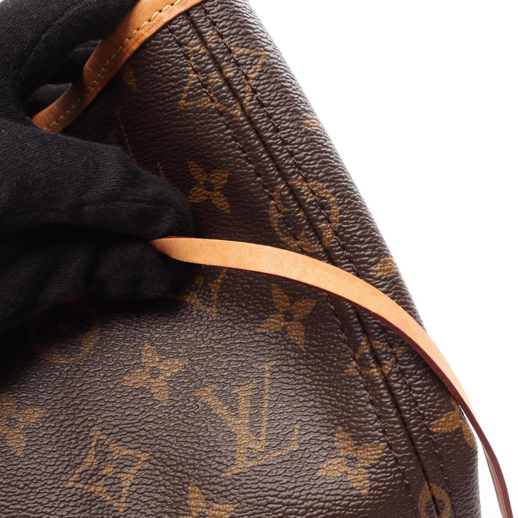 Louis Vuitton Brown Coated Canvas Pvc Monogram Leather Handbag Tote Bag (Pre-Owned)