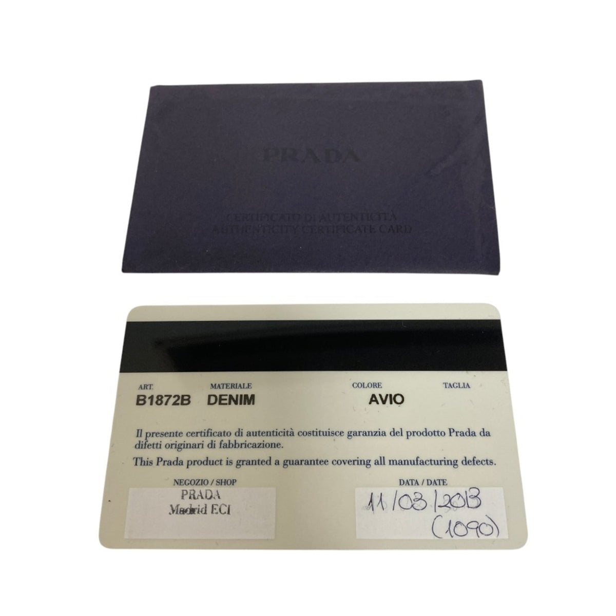 Prada Canapa Denim Tote Bag (Pre-Owned)
