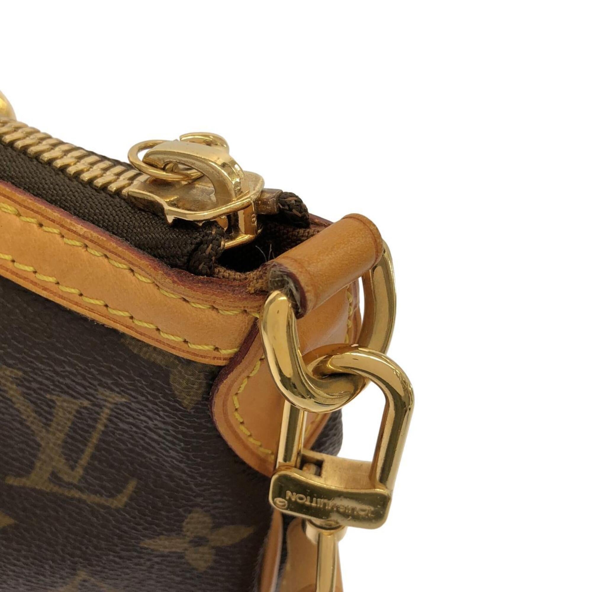 Louis Vuitton Marron Coated Canvas Handbag (Pre-Owned)