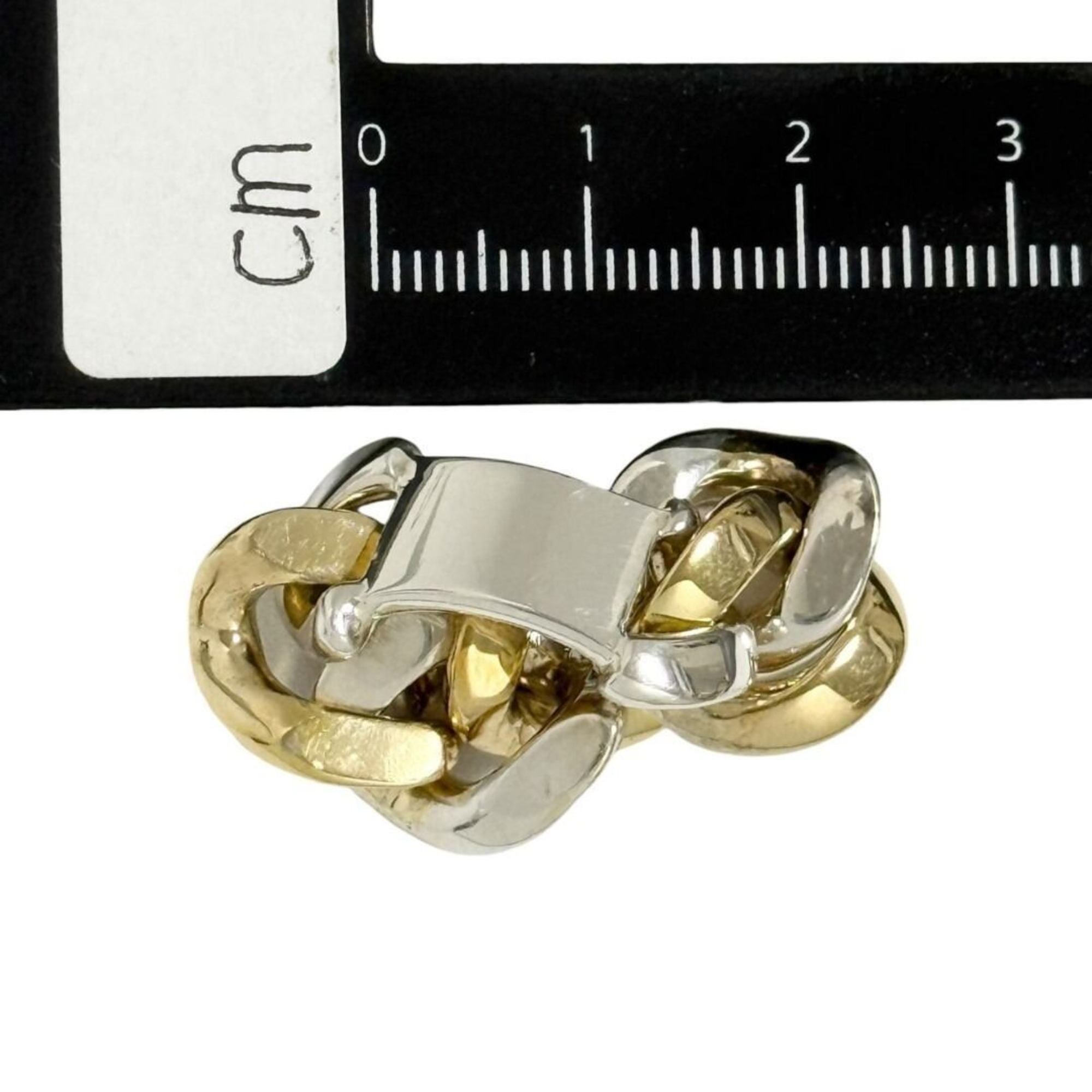 Bottega Veneta Silver 925 Band Ring (Pre-Owned)