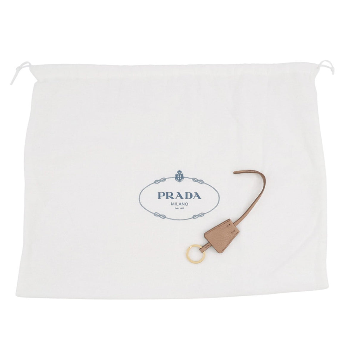 Prada Beige Leather Handbag Shoulder Bag (Pre-Owned)