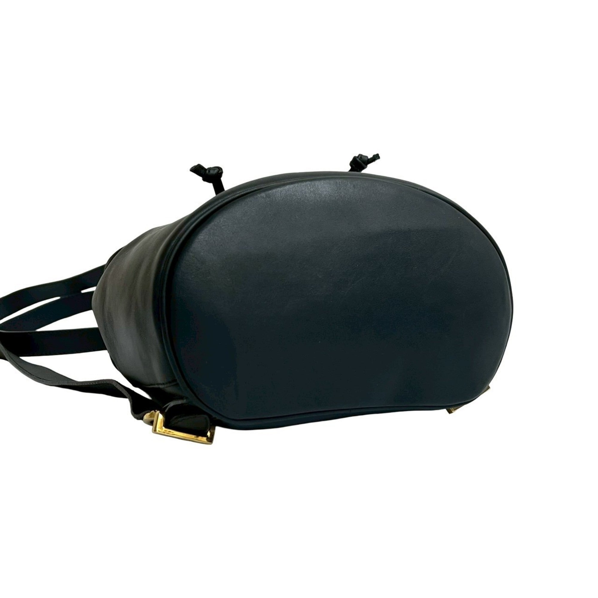 Salvatore Ferragamo Black Leather Backpack (Pre-Owned)