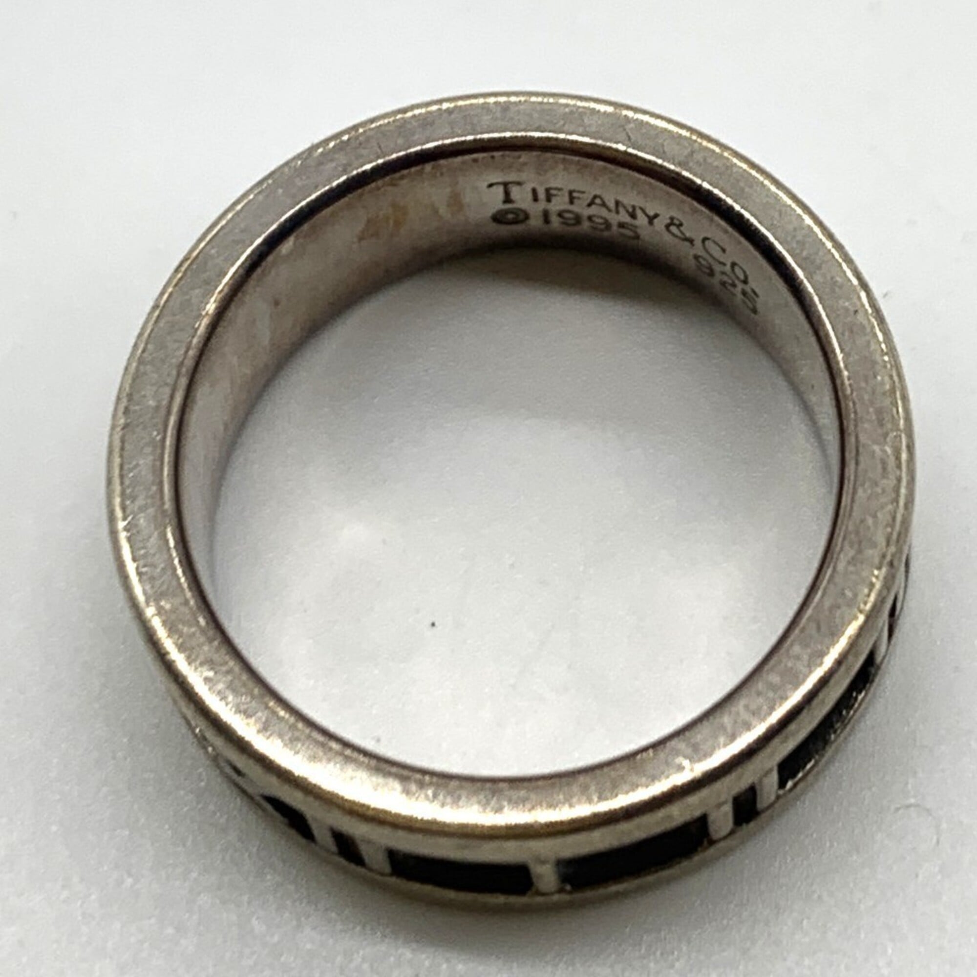 Tiffany Atlas Silver 925 Band Ring (Pre-Owned)