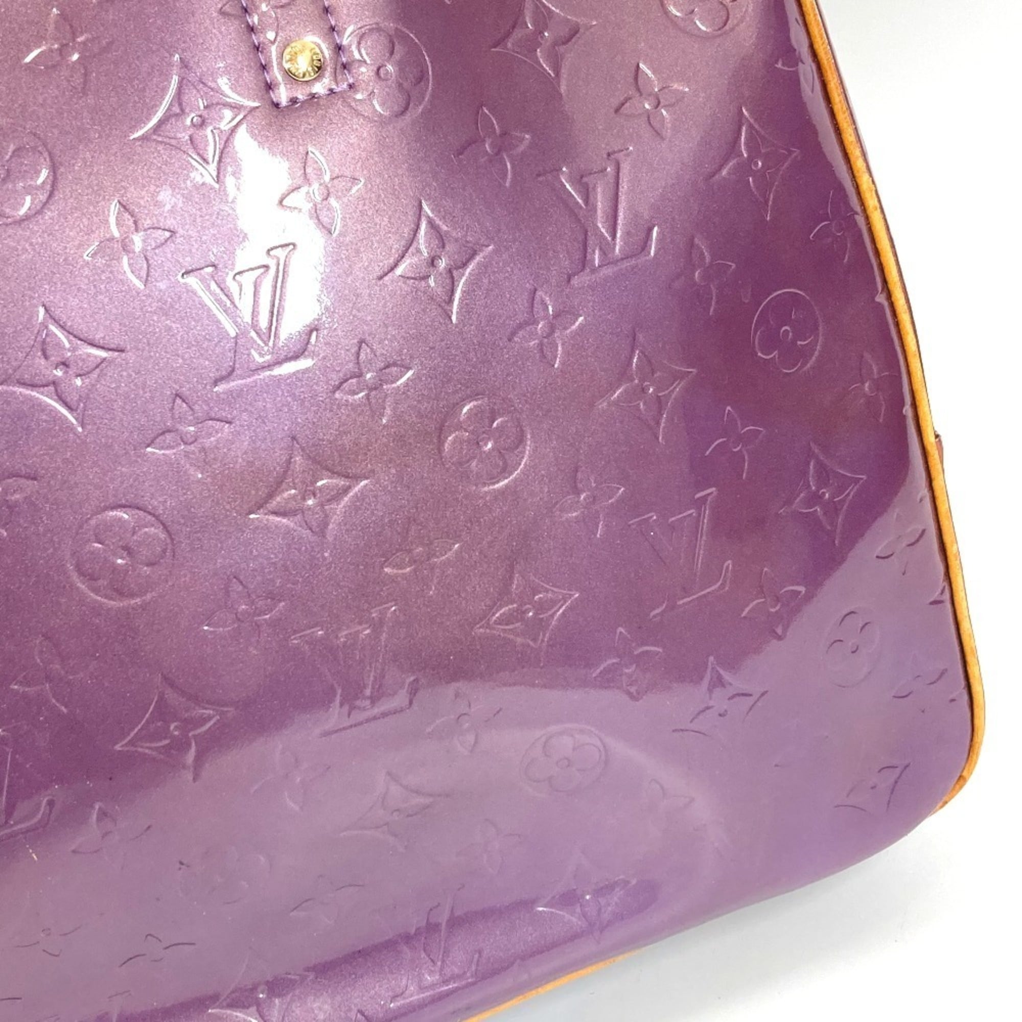 Louis Vuitton Monogram Vernis Purple Monogram Vernis Boston Bag Shoulder Bag (Pre-Owned)