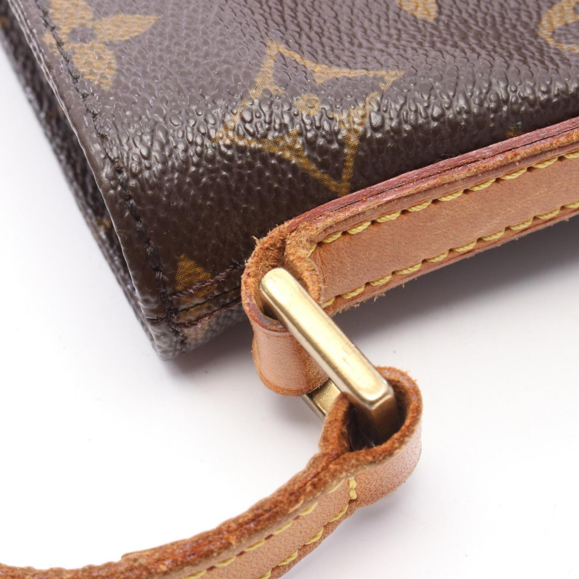 Louis Vuitton Brown Coated Canvas Pvc Monogram Leather Handbag Shoulder Bag (Pre-Owned)