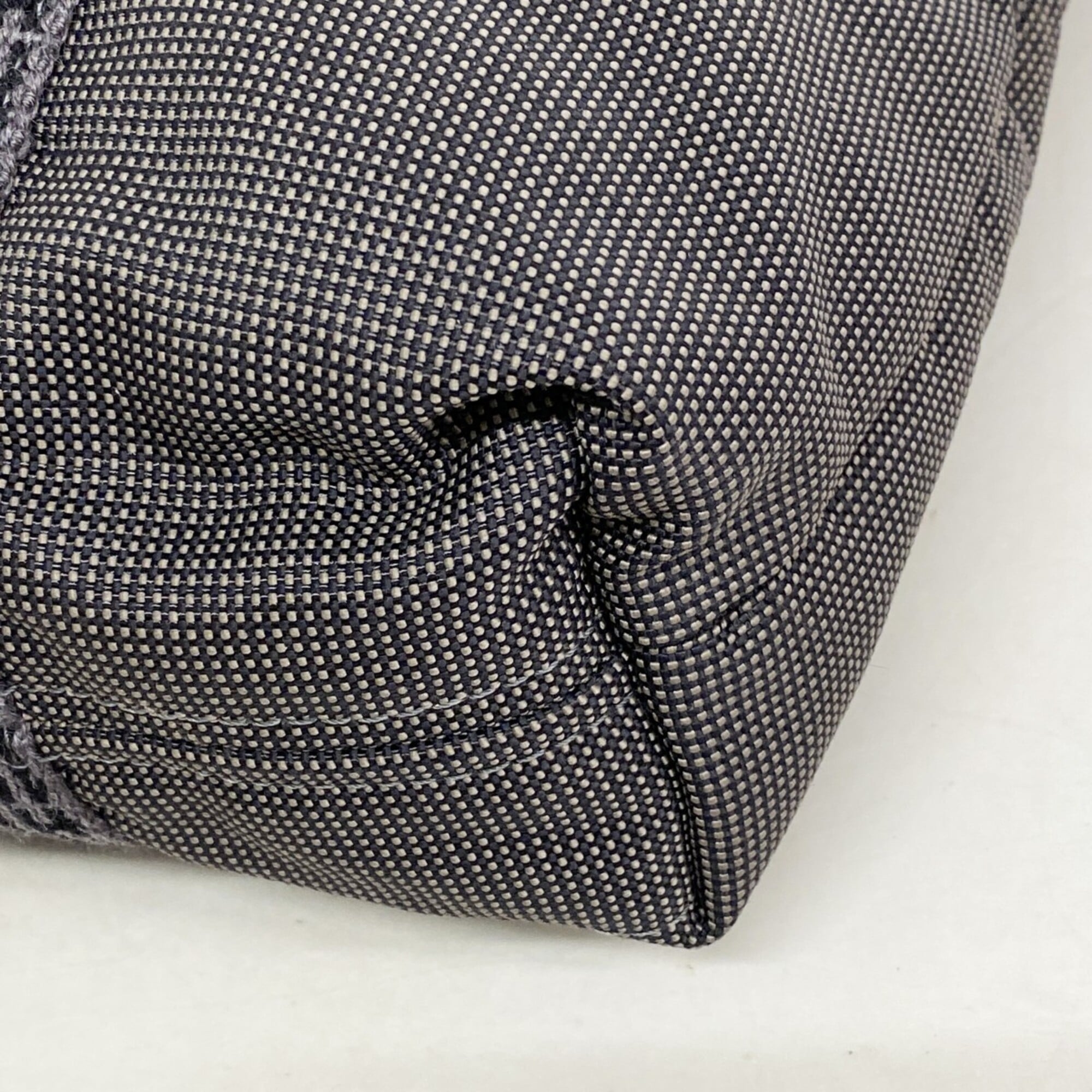 Hermes Gray Canvas Tote Bag (Pre-Owned)