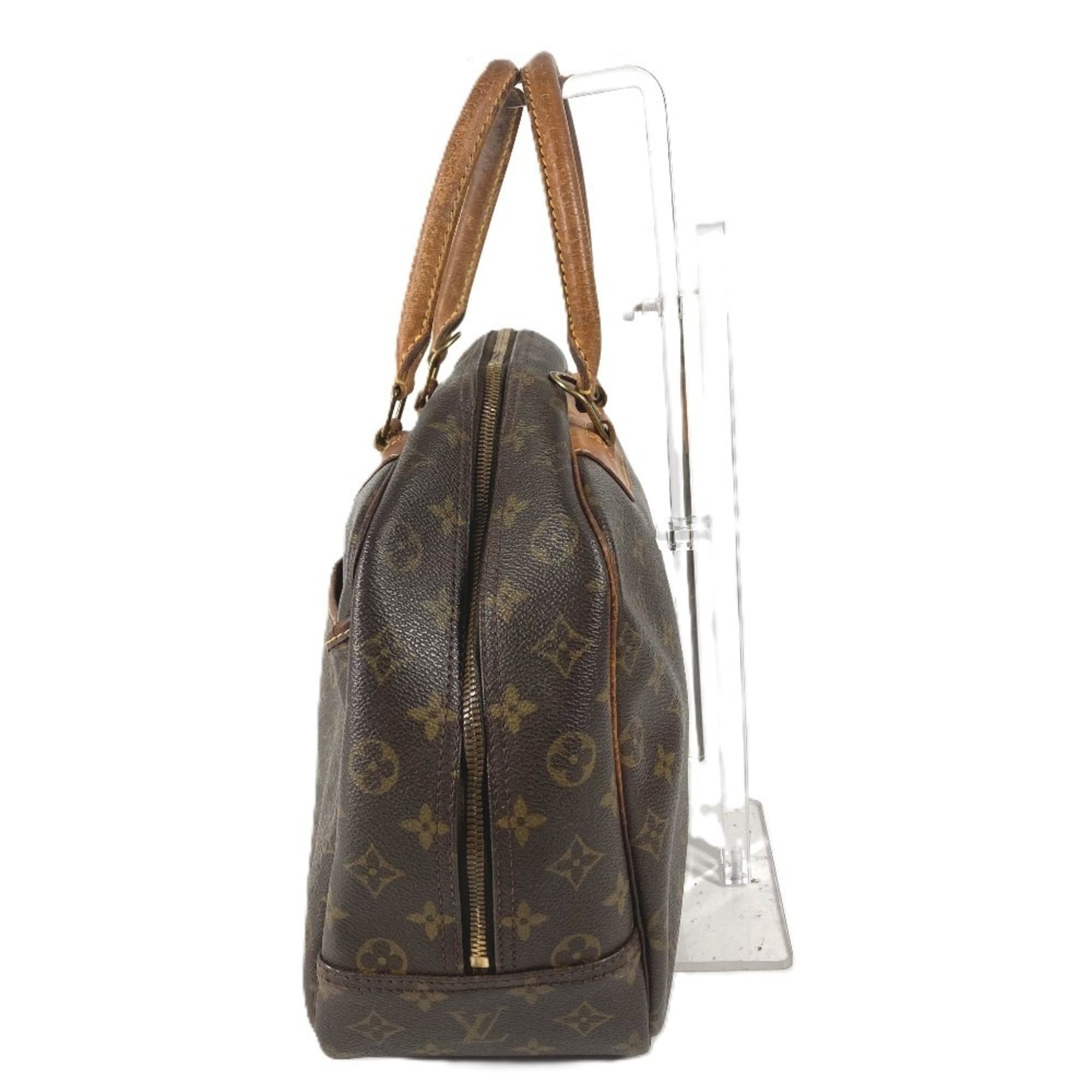 Louis Vuitton Brown Monogram Boston Bag Handbag Tote Bag (Pre-Owned)