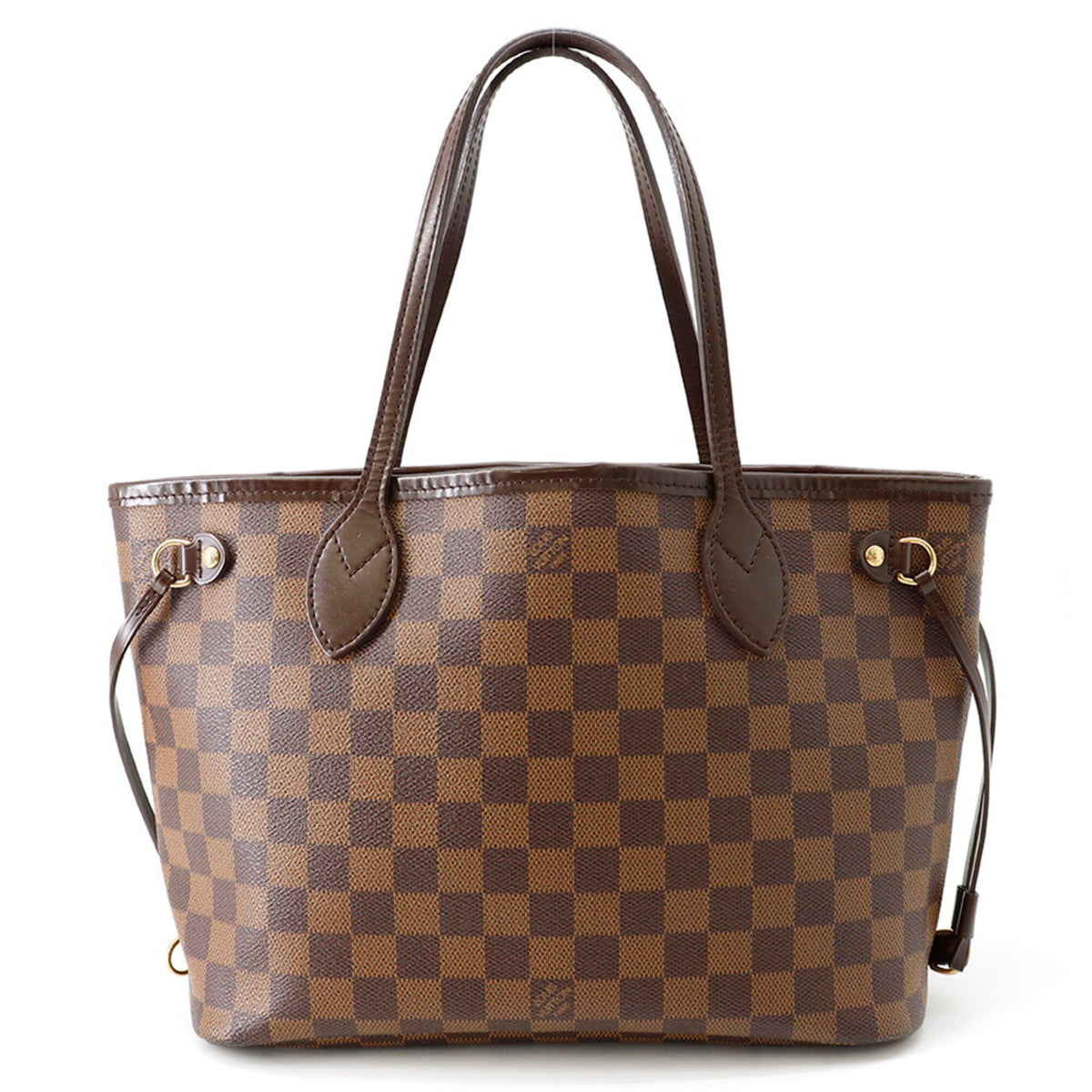 Louis Vuitton Damier Damier Canvas Ebene Red Color Handbag Tote Bag (Pre-Owned)