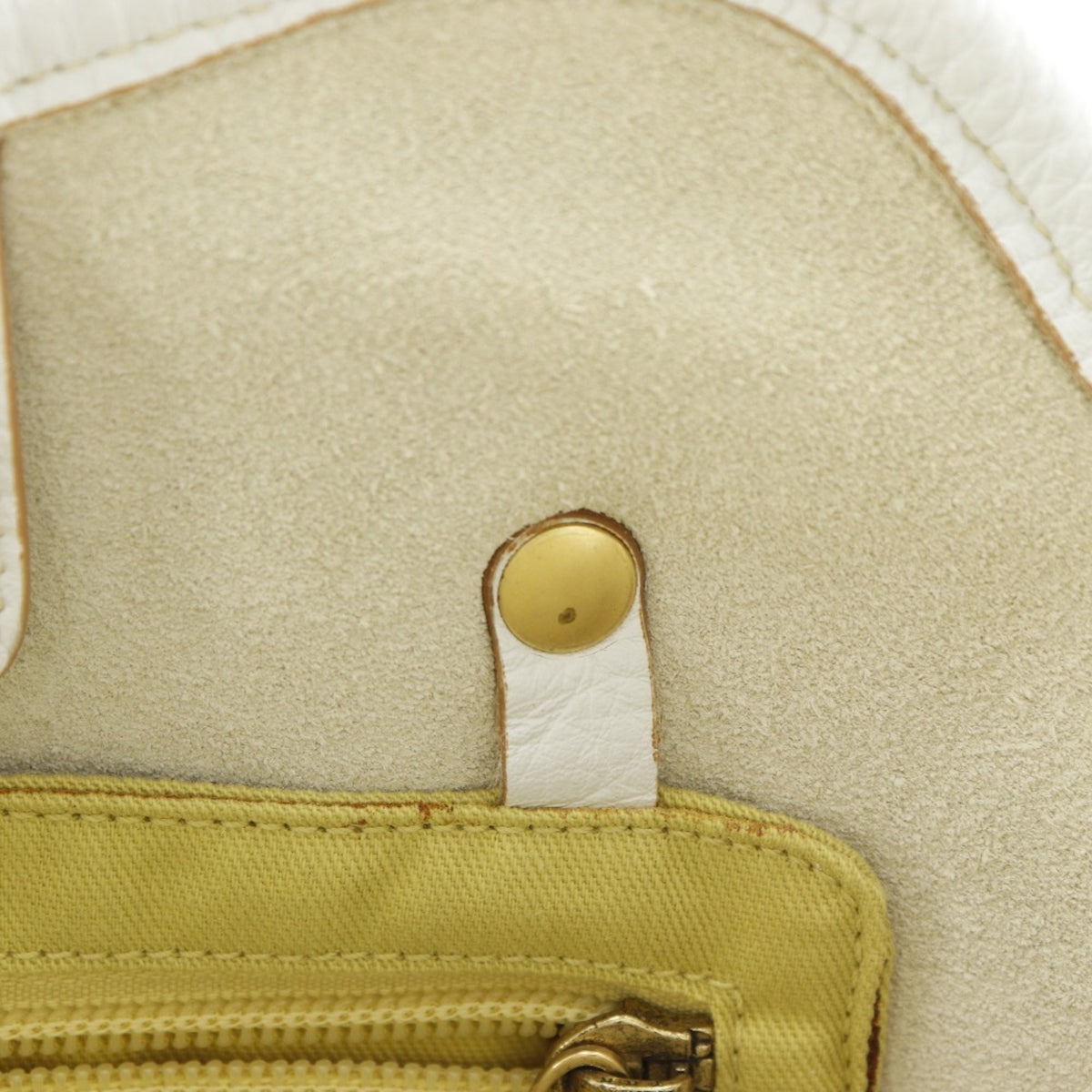 Salvatore Ferragamo White Leather Tote Bag (Pre-Owned)