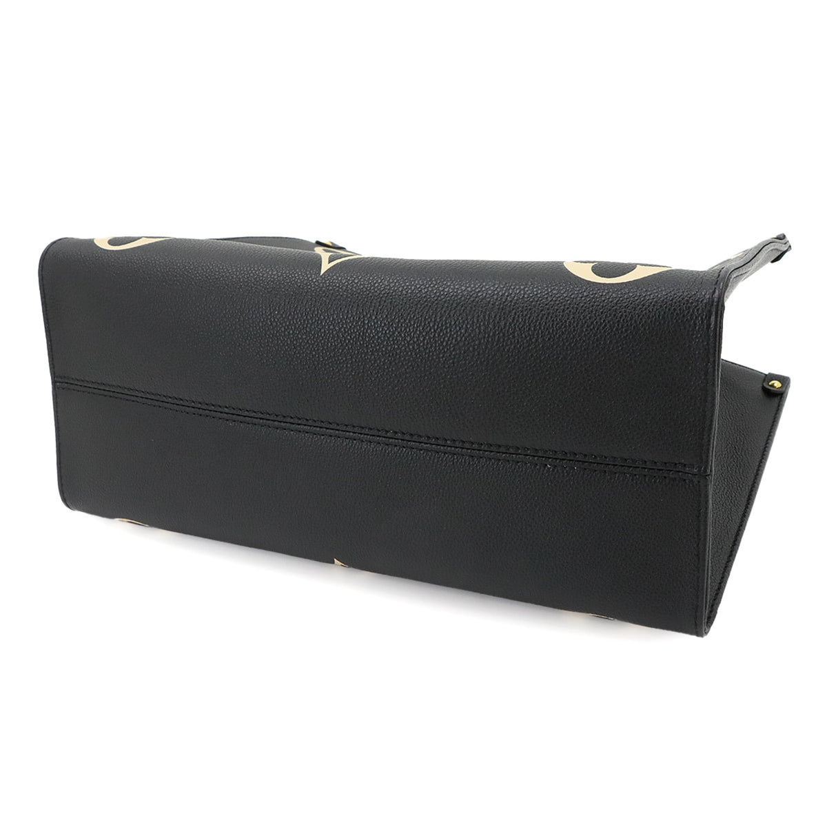 Louis Vuitton Beige Bicolor Black Monogram Monogram Empreinte Handbag Tote Bag (Pre-Owned)