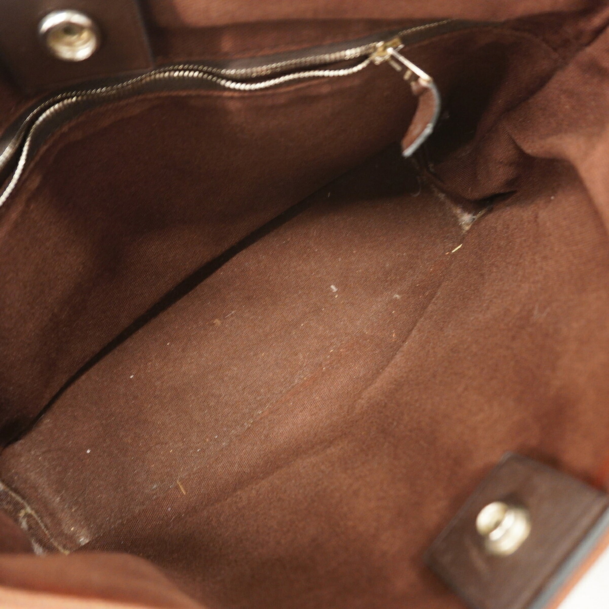 Hermes Brown Canvas Tote Bag (Pre-Owned)
