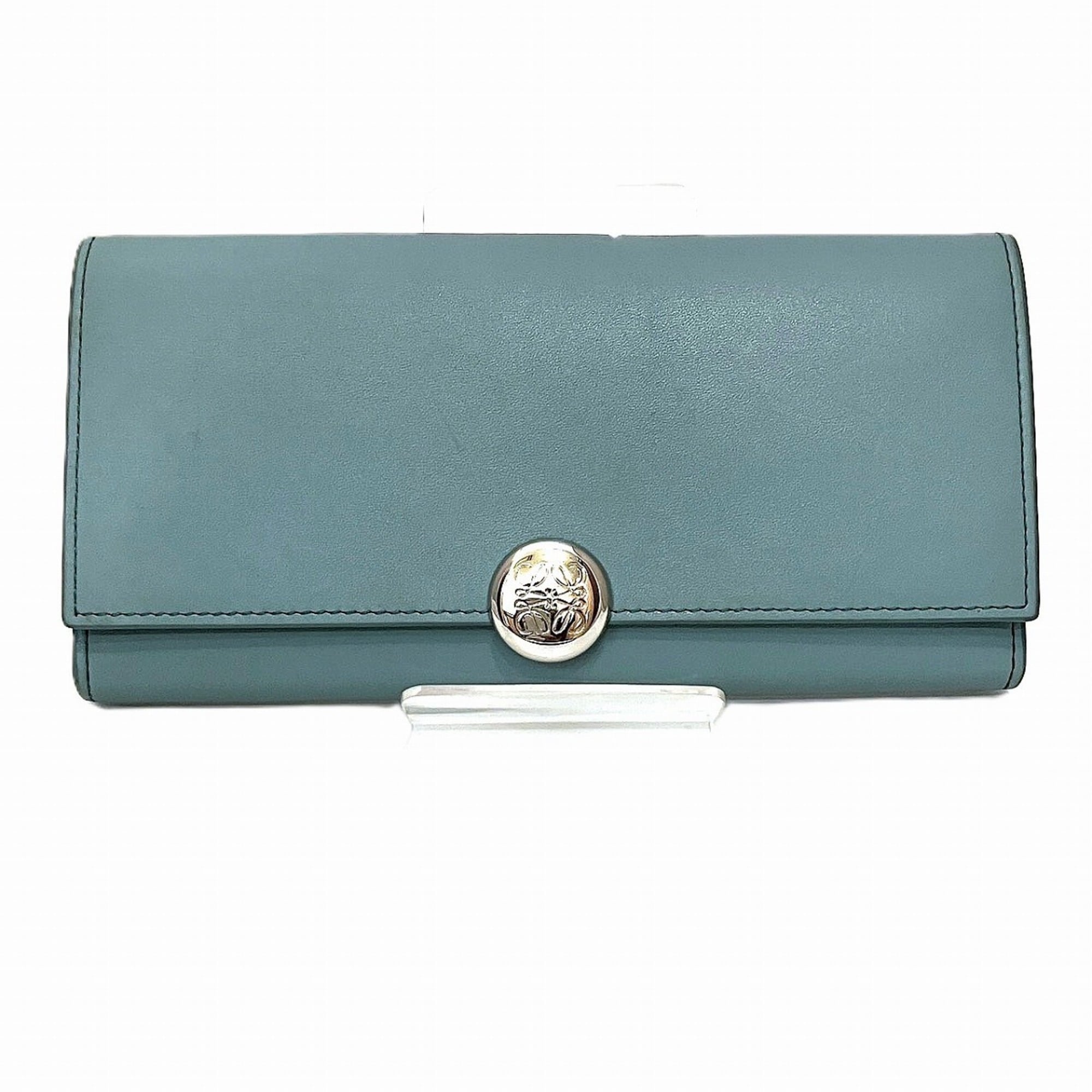 Loewe Blue Leather Coin Purse/Coin Case (Pre-Owned)
