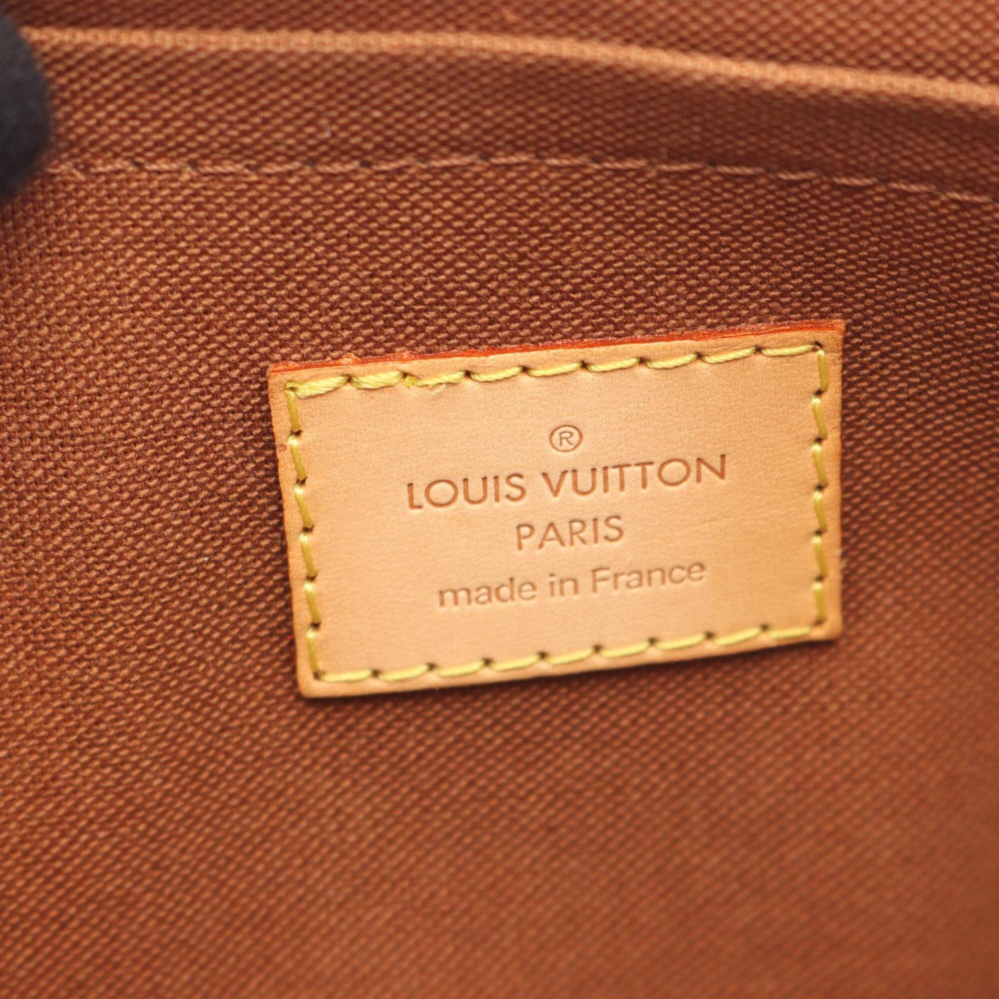Louis Vuitton Brown Coated Canvas Leather Fanny Pack Handbag (Pre-Owned)
