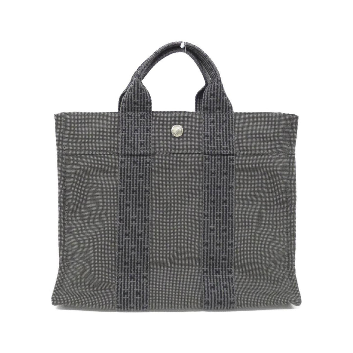 Hermes Black Canvas Handbag (Pre-Owned)
