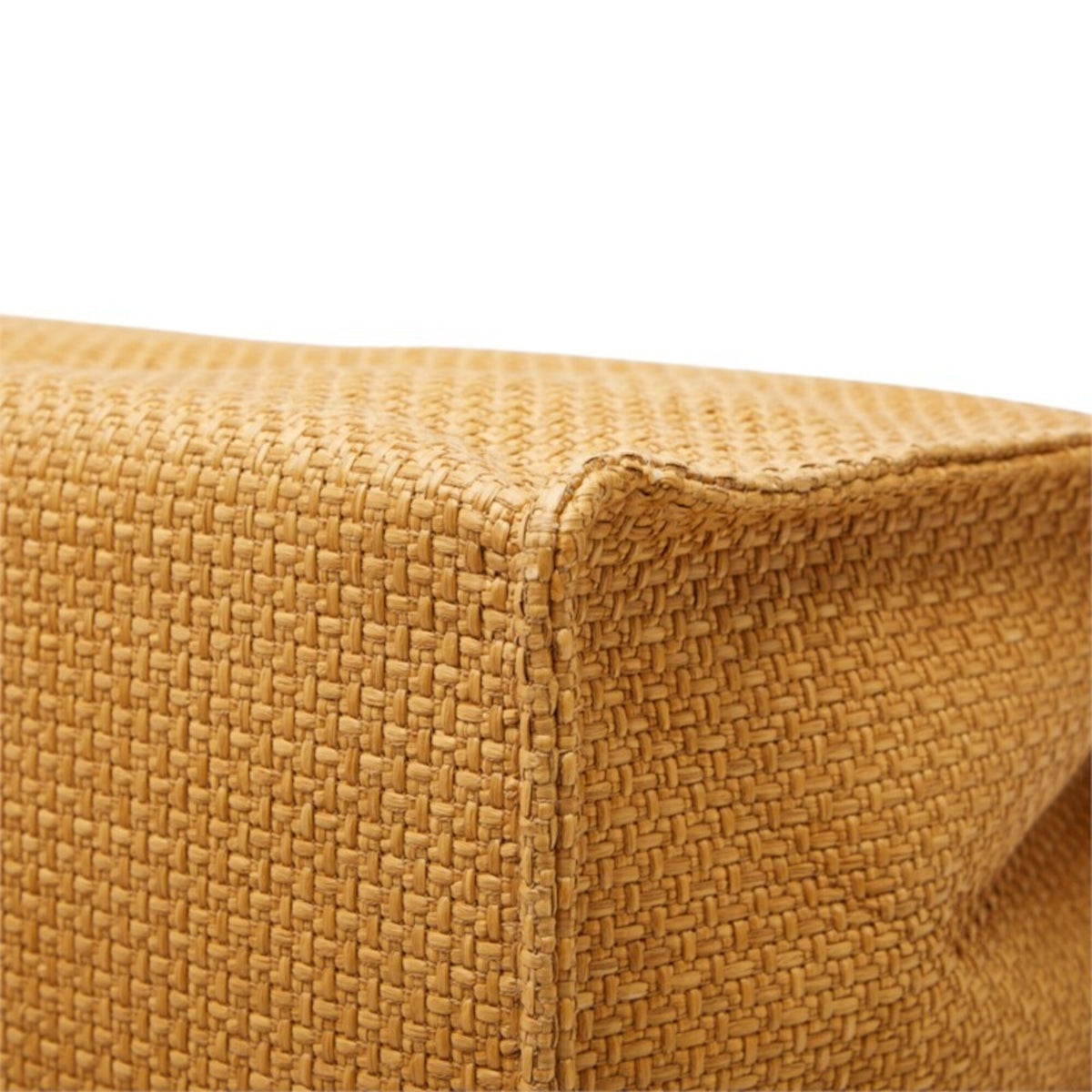 Dolce & Gabbana Brown Raffia Leather Shoulder Bag Tote Bag (Pre-Owned)