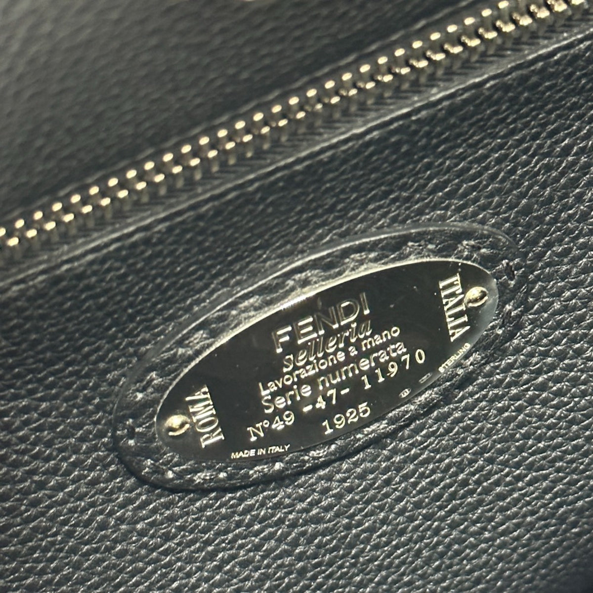 Fendi Blue Leather Briefcase (Pre-Owned)