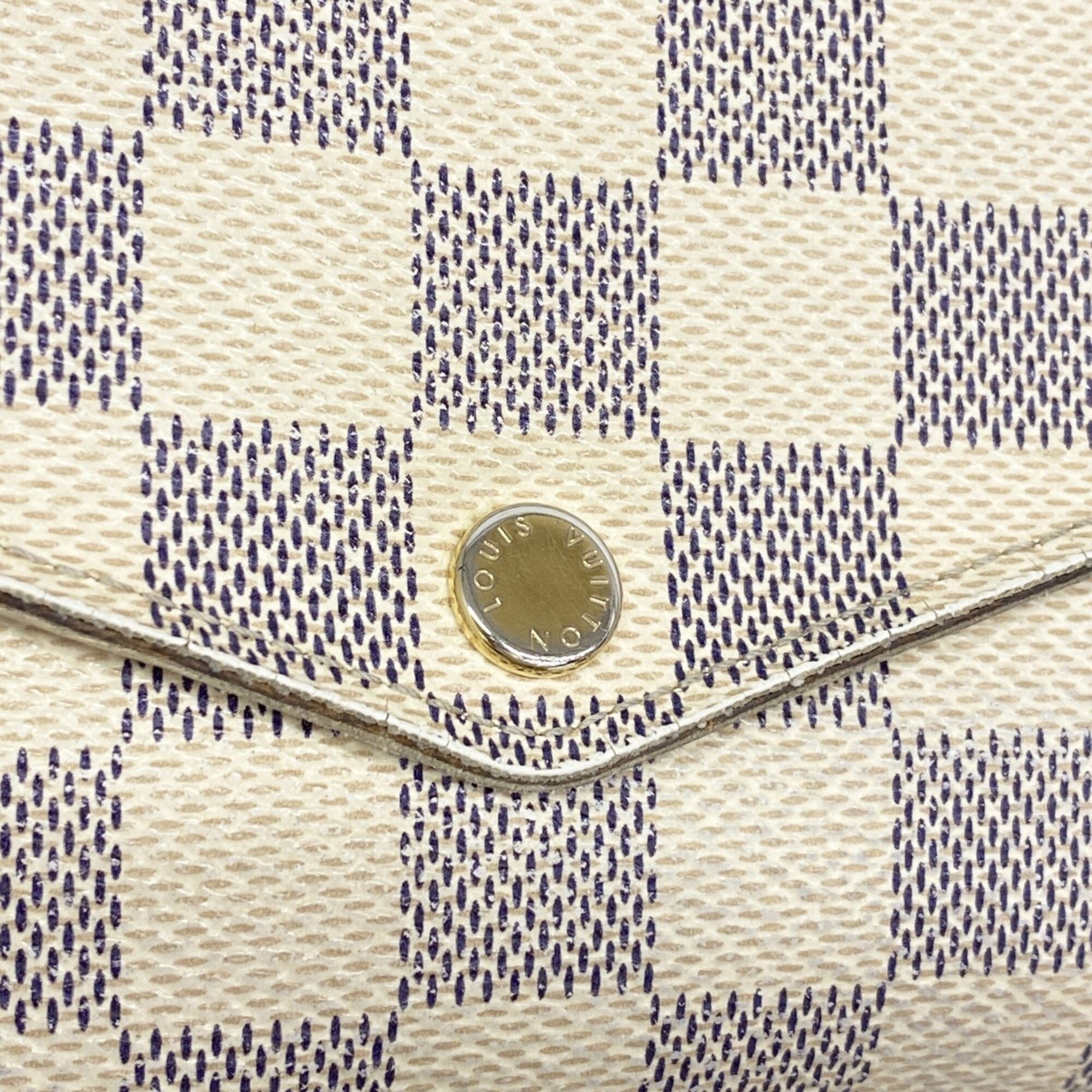 Louis Vuitton White Long Wallet (Bi-Fold) (Pre-Owned)