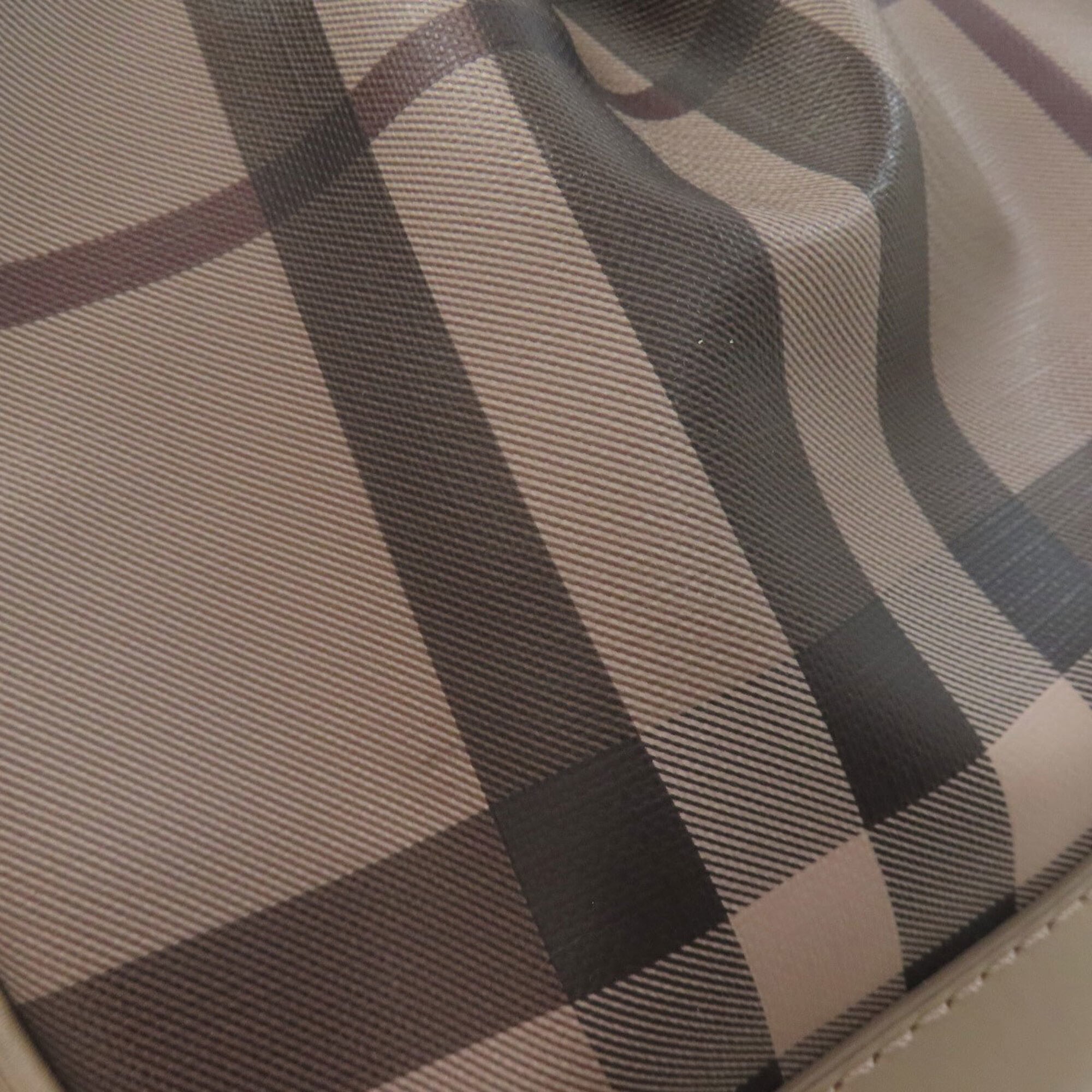 Burberry Gray Pvc Tote Bag (Pre-Owned)