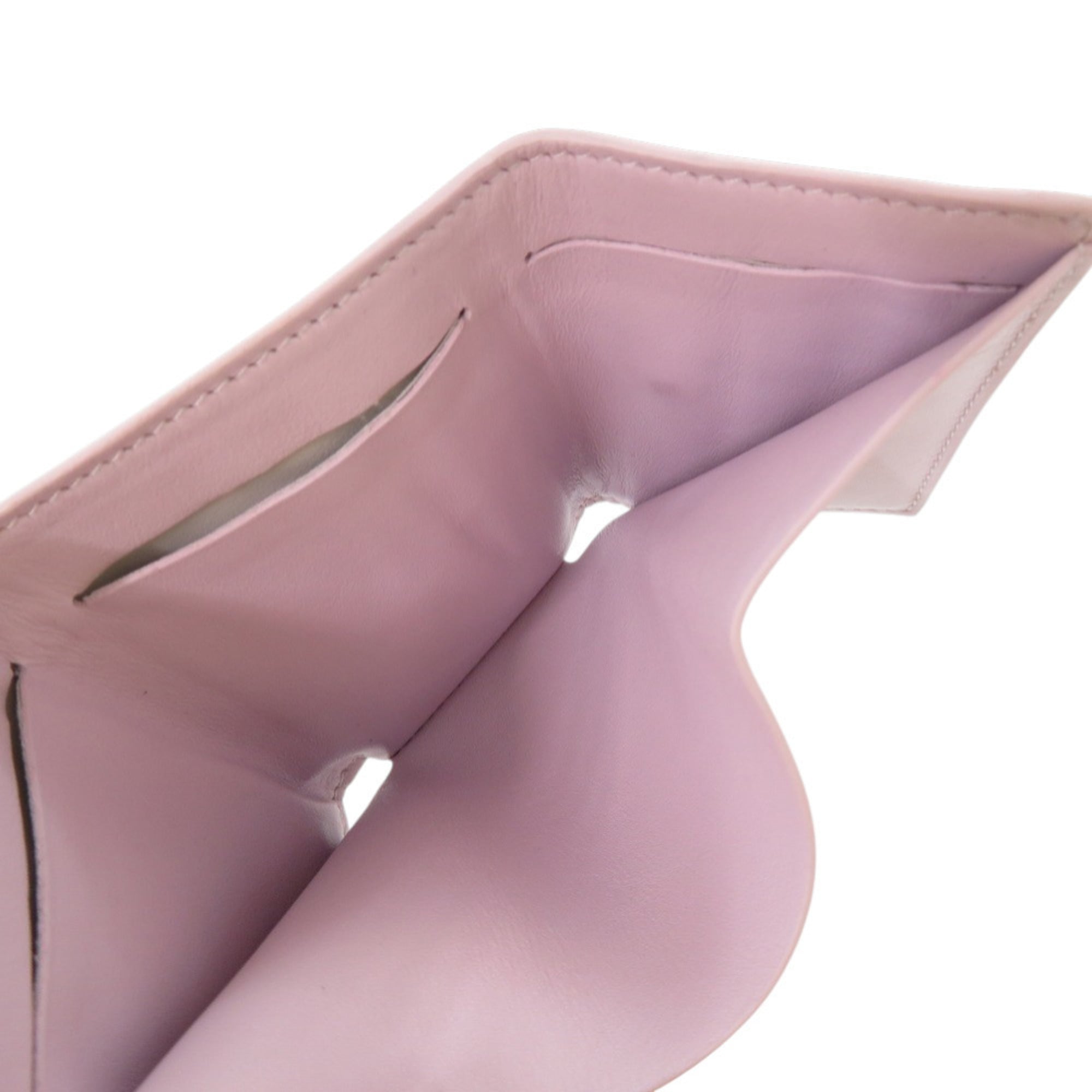 Louis Vuitton Purple Leather Wallet (Tri-Fold) (Pre-Owned)